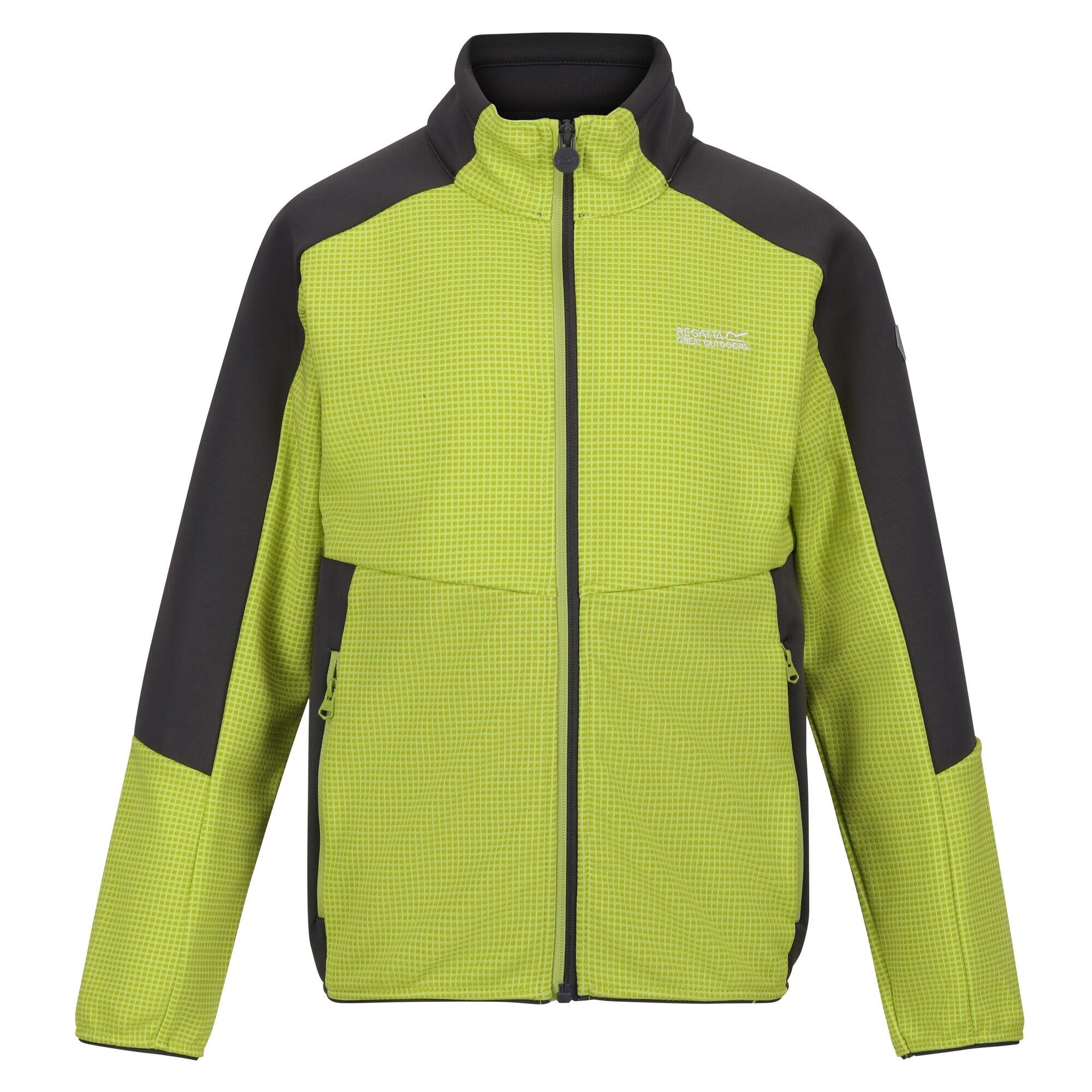 Childrens/Kids Highton II Fleece Jacket (Green Algae/Seal Grey) 1/5