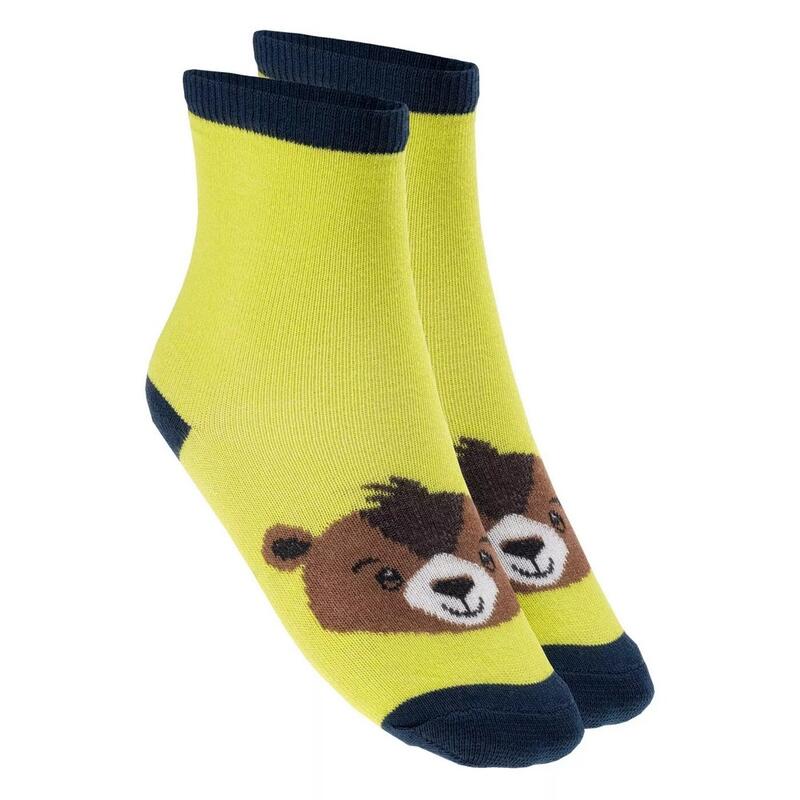 Kinderen/Kinderen Bear Socks (Set van 3) (Groen/Zwaar)