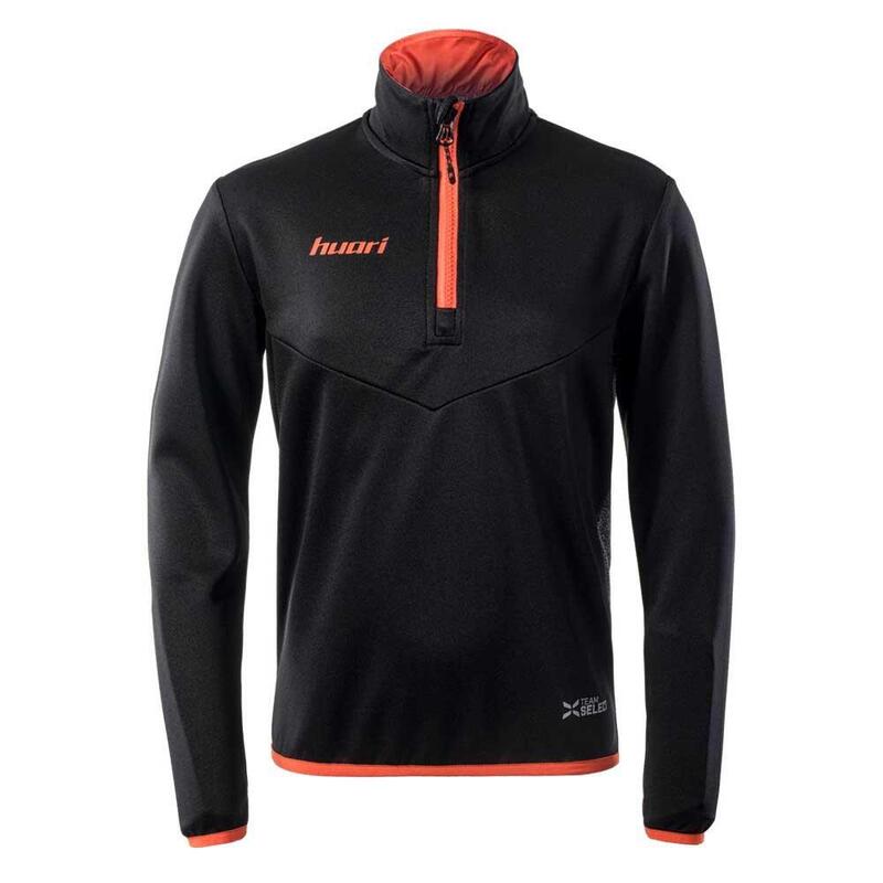 Kinder/Kids Dectis Sweatshirt (Zwart/Grijs gemêleerd/oranje)