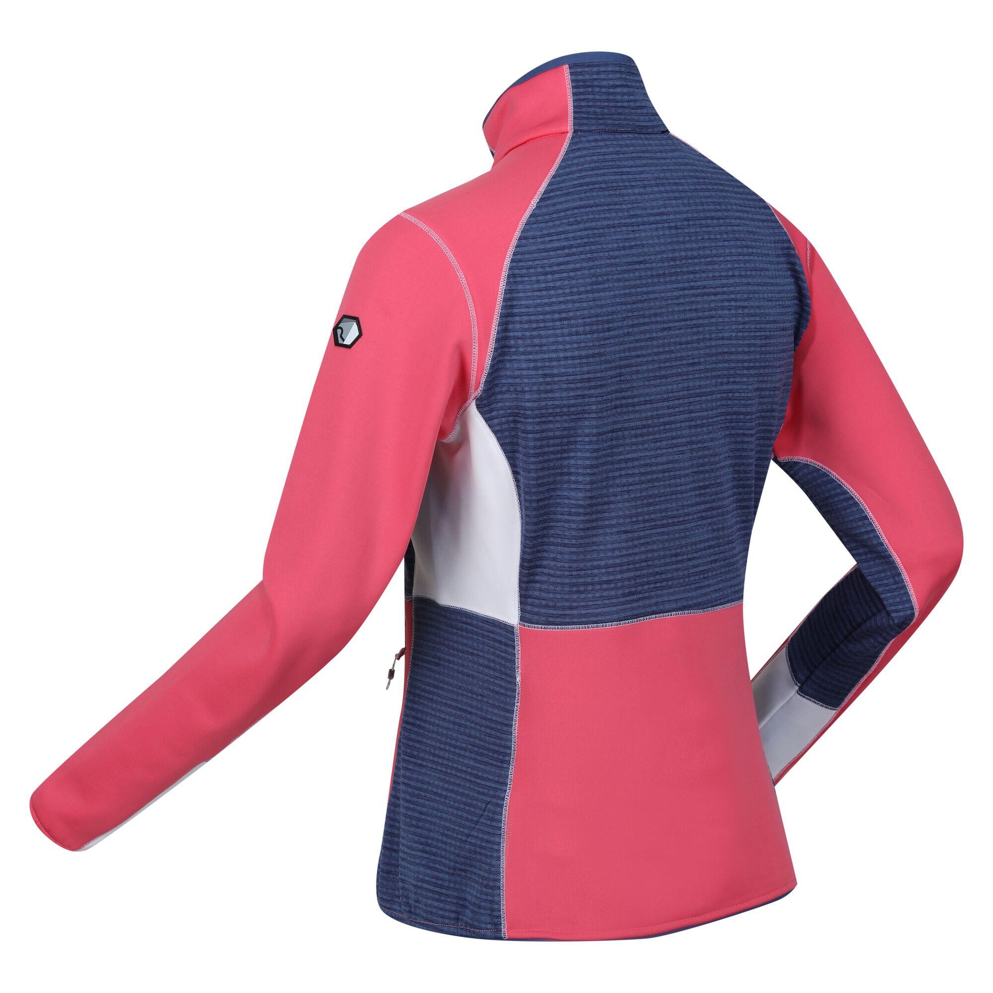 Giacca softshell YARE da donna (Rosa / Denim)