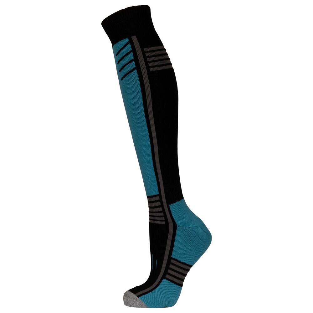 Unisex Adult Icy Skisokken (Zwart/stormblauw) 3/5