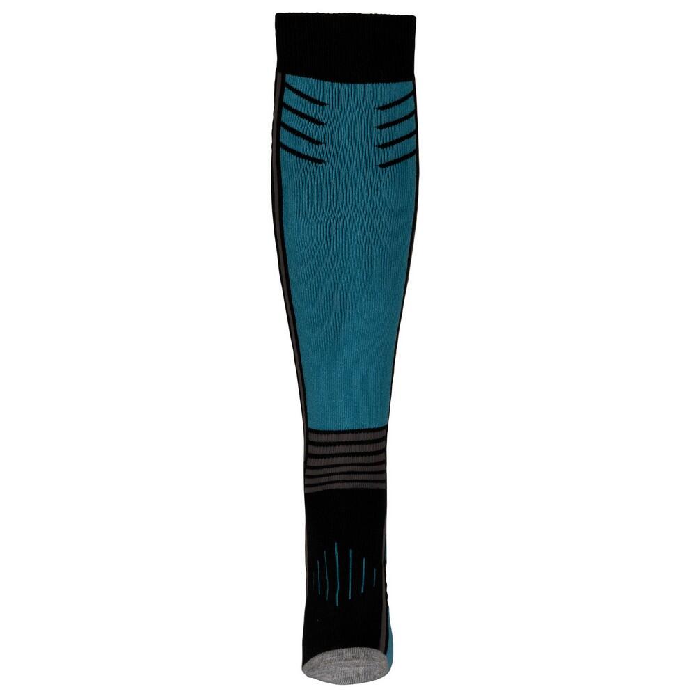 Unisex Adult Icy Skisokken (Zwart/stormblauw) 4/5