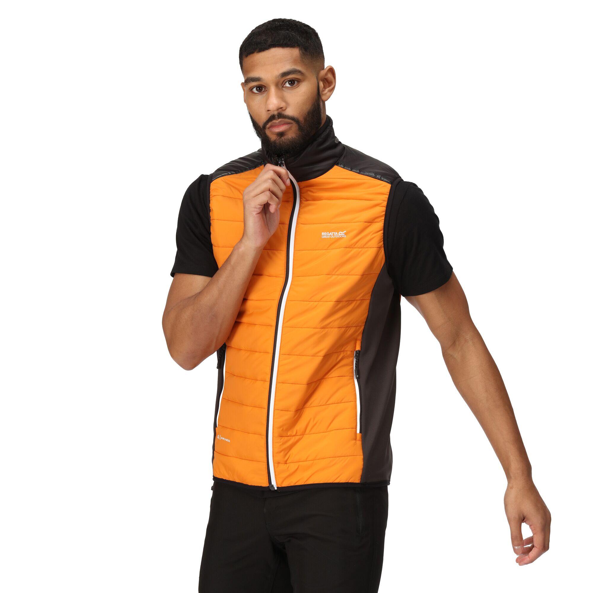 Mens Halton VII Padded Gilet (Orange Pepper/Black) 4/5