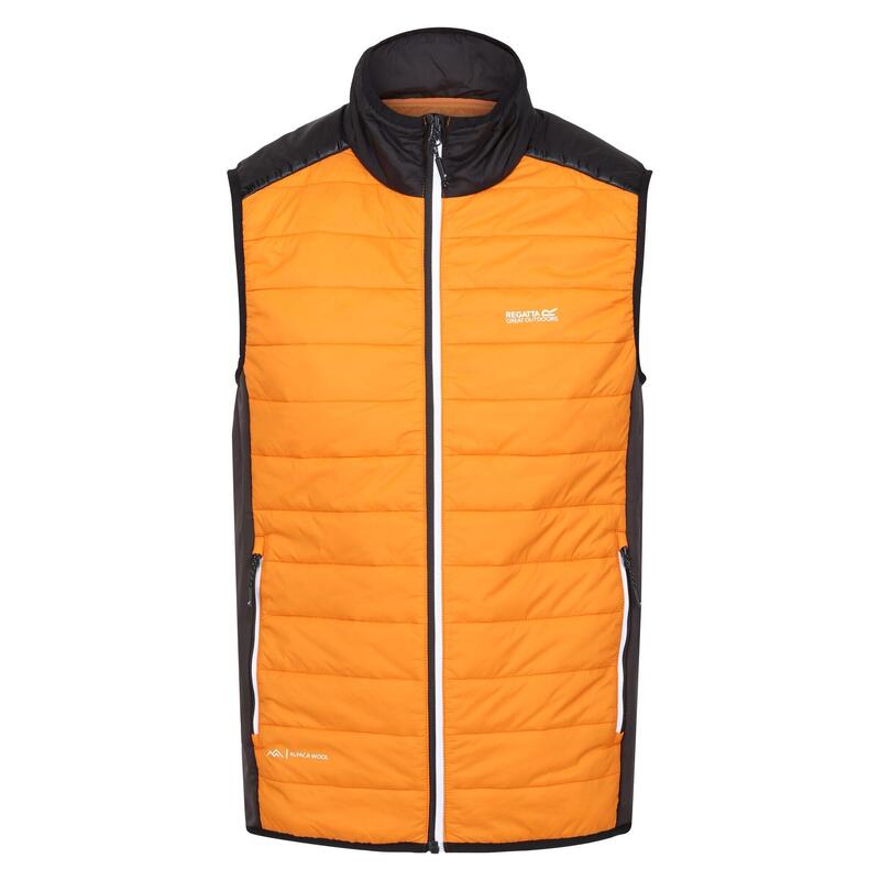 Heren Halton VII Gewatteerd Gilet (Oranje peper/Zwart)