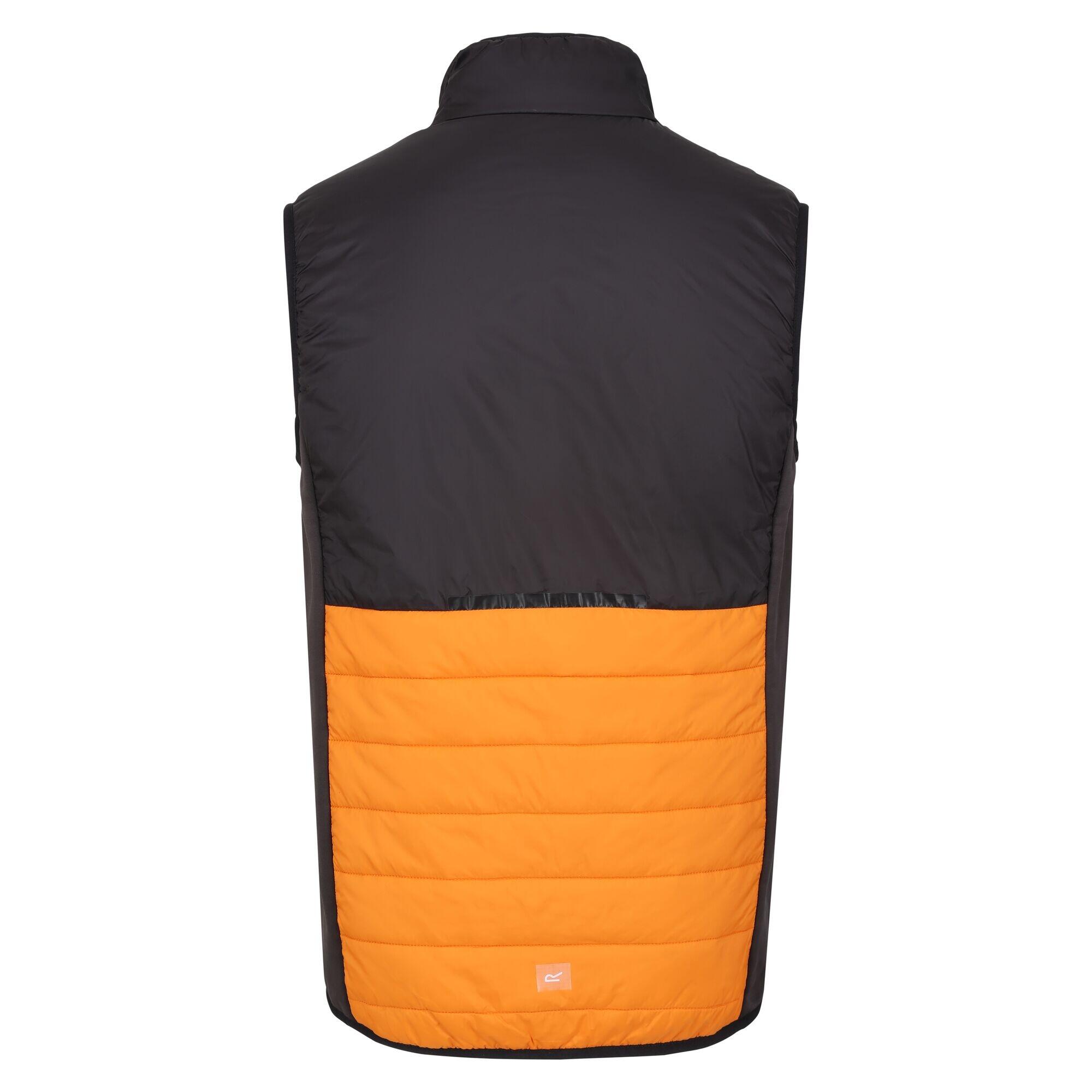 Mens Halton VII Padded Gilet (Orange Pepper/Black) 2/5