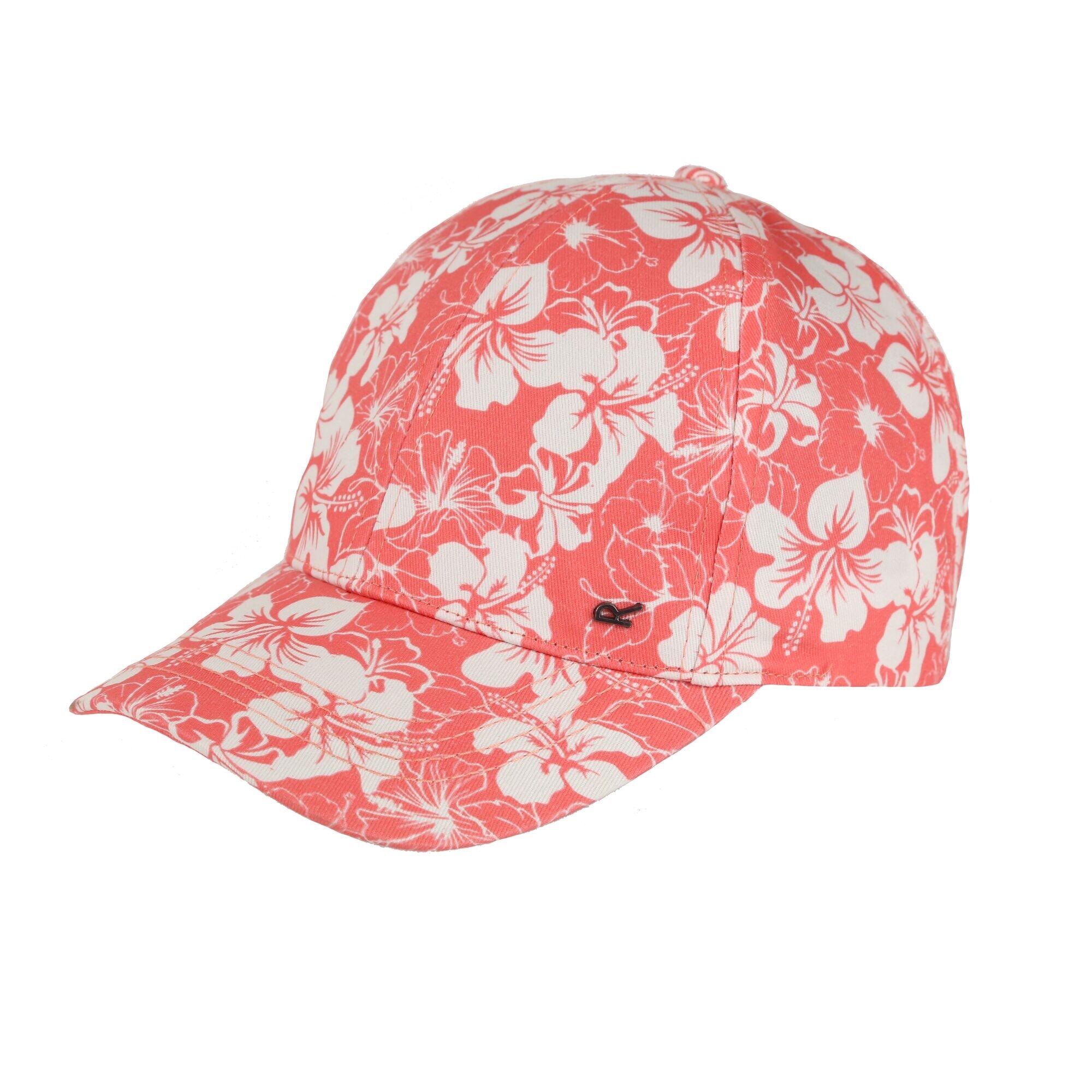 REGATTA Childrens/Kids Cuyler III Hibiscus Baseball Cap (Shell Pink)