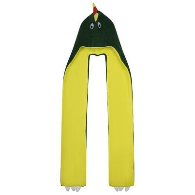 Kinderen/kids snowplay dinosaurus 3 in 1 muts sjaal (eden groen)