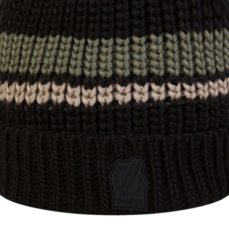 Gorro Malha Com Riscas Thinker II Homem Verde Líquen / Argila