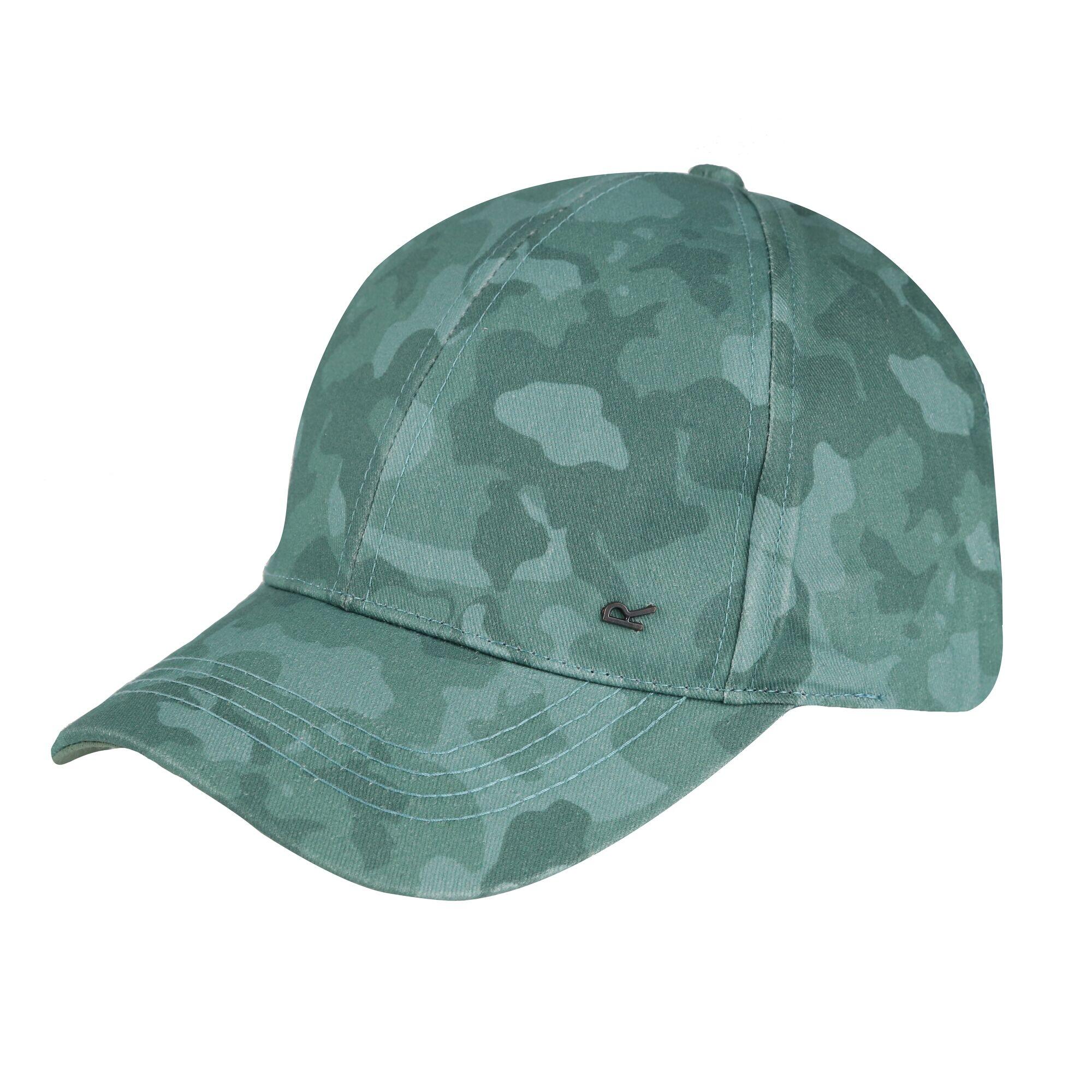 REGATTA Childrens/Kids Cuyler III Camouflage Baseball Cap (Sea Pine)