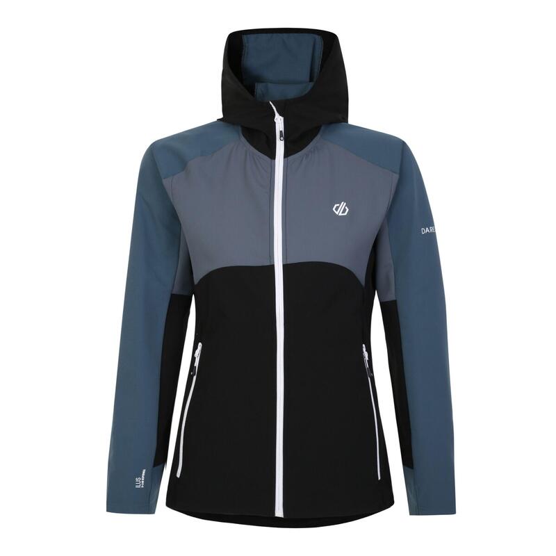 Chaqueta Softshell Avidly para Mujer Negro, Orión