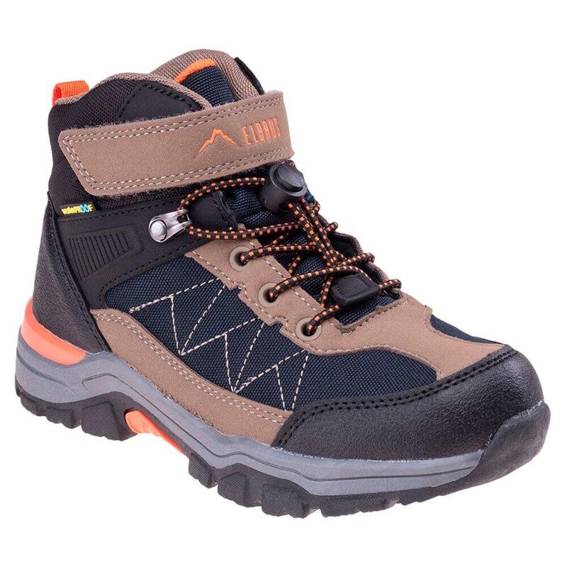 Scarponi Da Trekking Bambini Elbrus Alven Nero Blu Navy Marrone Arancio