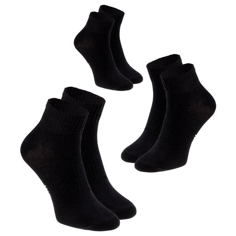 Meias Mezer Ankle Socks (Conjunto de 3) Preto