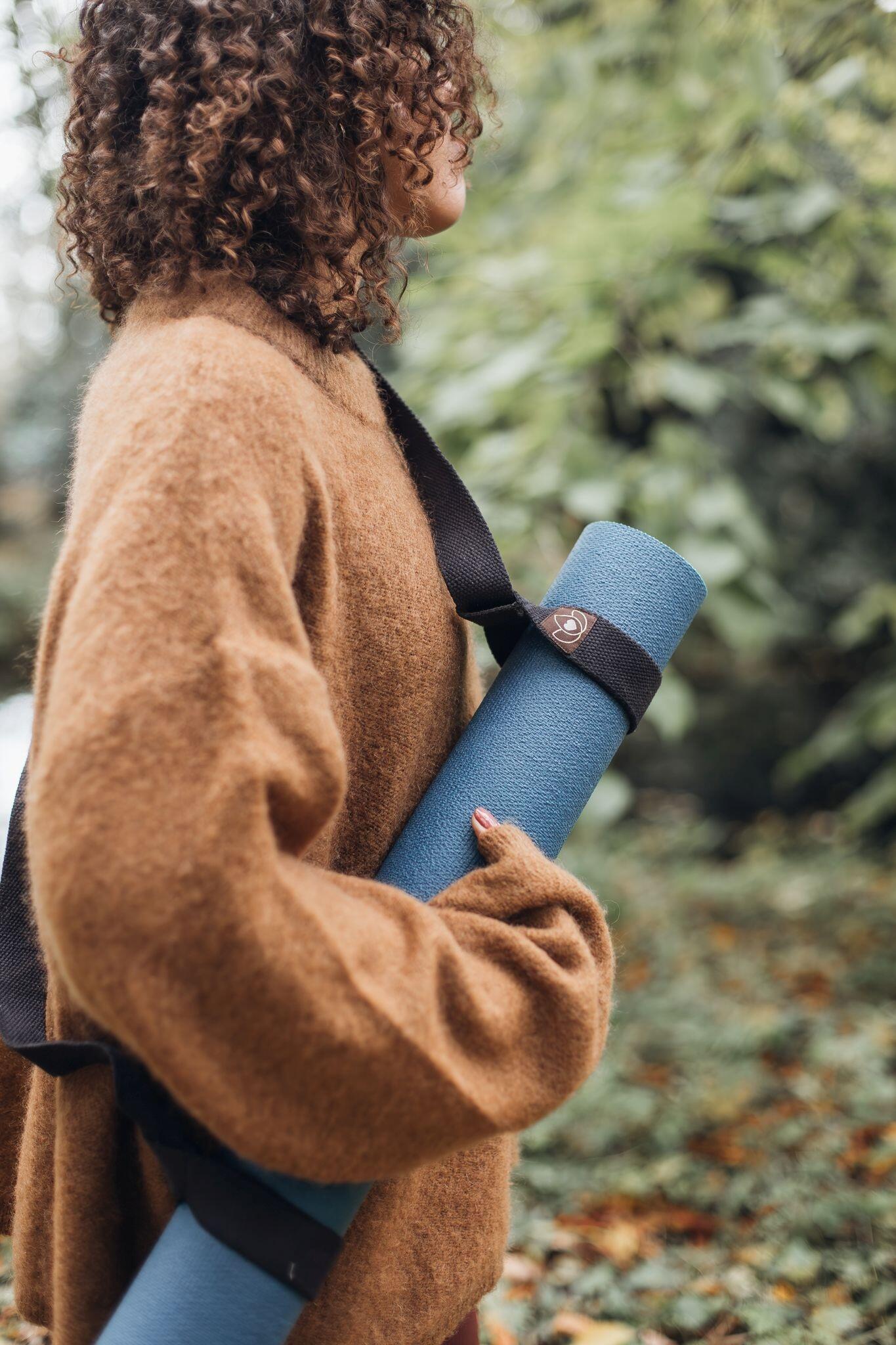 Lotus Yogamat travel blauw 2/5