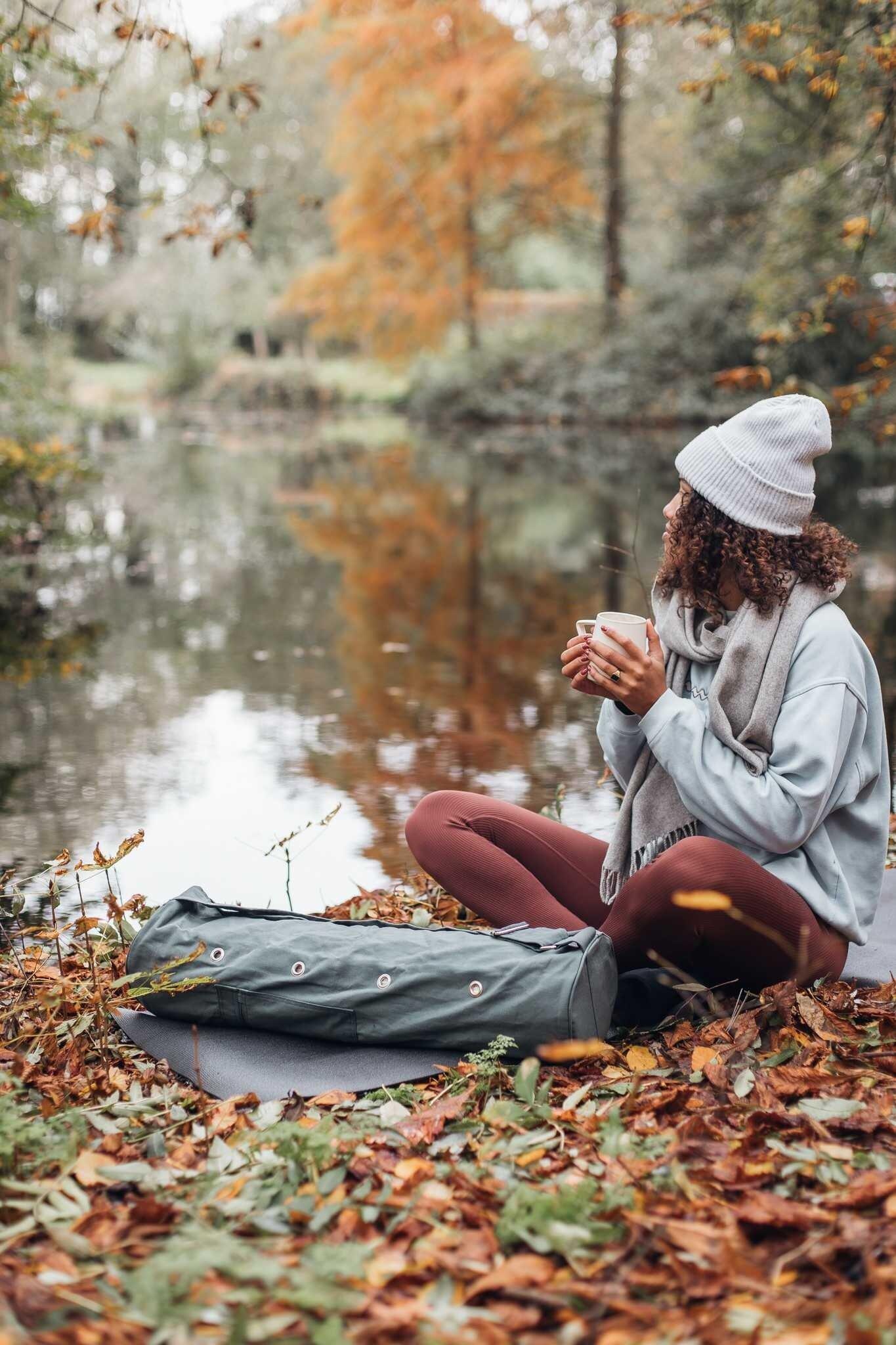Lotus Yogamat travel zwart 4/5