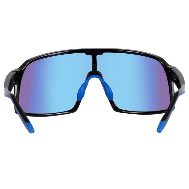 HerrenDamen Unisex Sonnenbrille "Robbie" Damen und Herren Schwarz/Blau