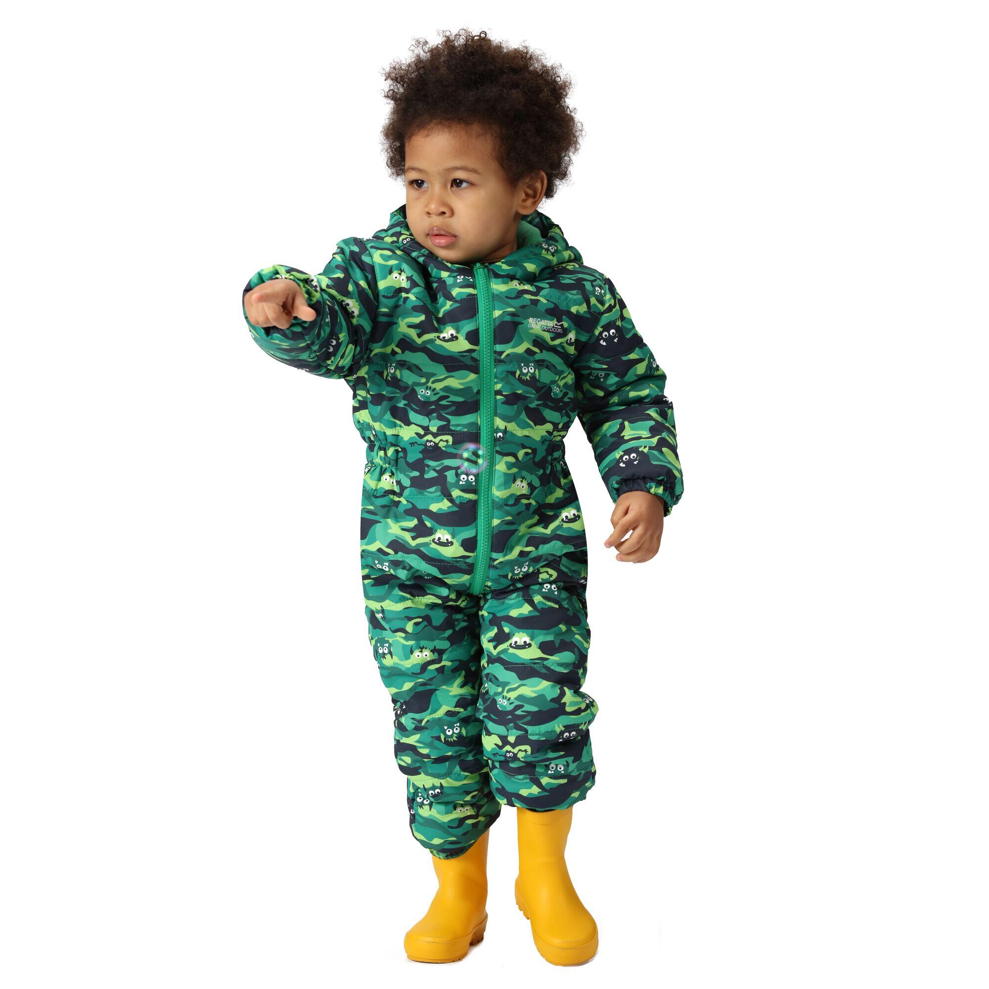 Baby Penrose Monster Puddle Suit (Jellybean Green) 3/4