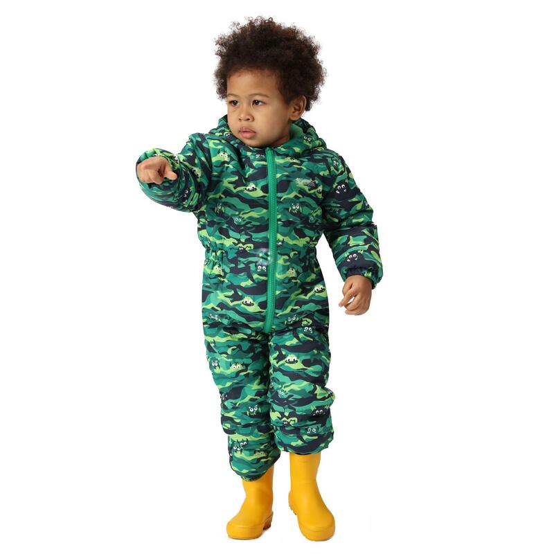 Baby Penrose Monster Puddle Suit (Jellybean Groen)