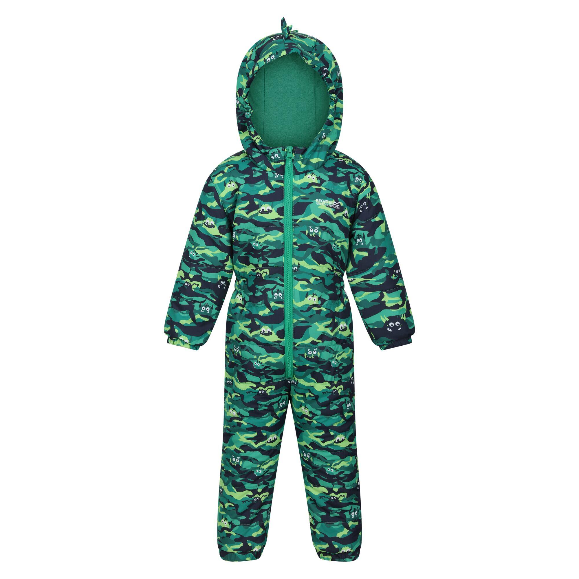 Baby Penrose Monster Puddle Suit (Jellybean Green) 1/4