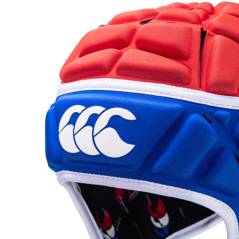 Casco De Rugby Canterbury Raze Francia Adulto Azul, Blanco Y Rojo