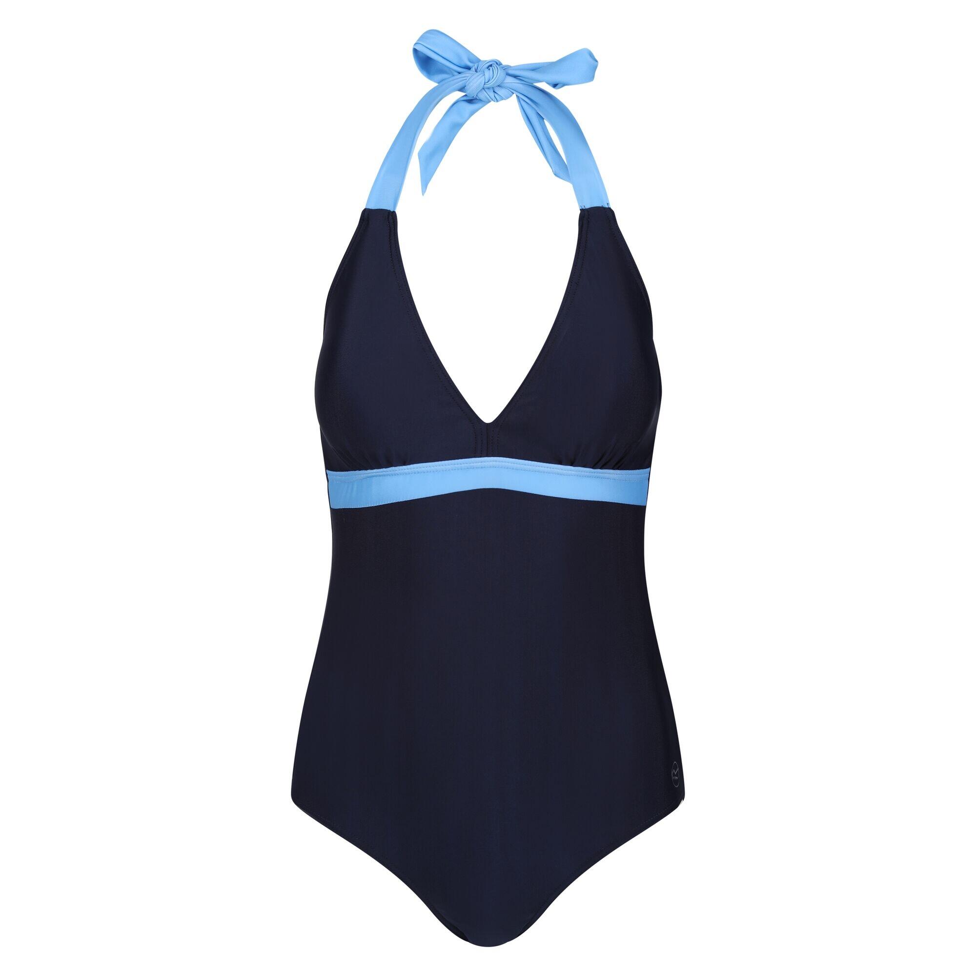 FLAVIA Women's 1-piece swimsuit (Navy blue / Light blue)