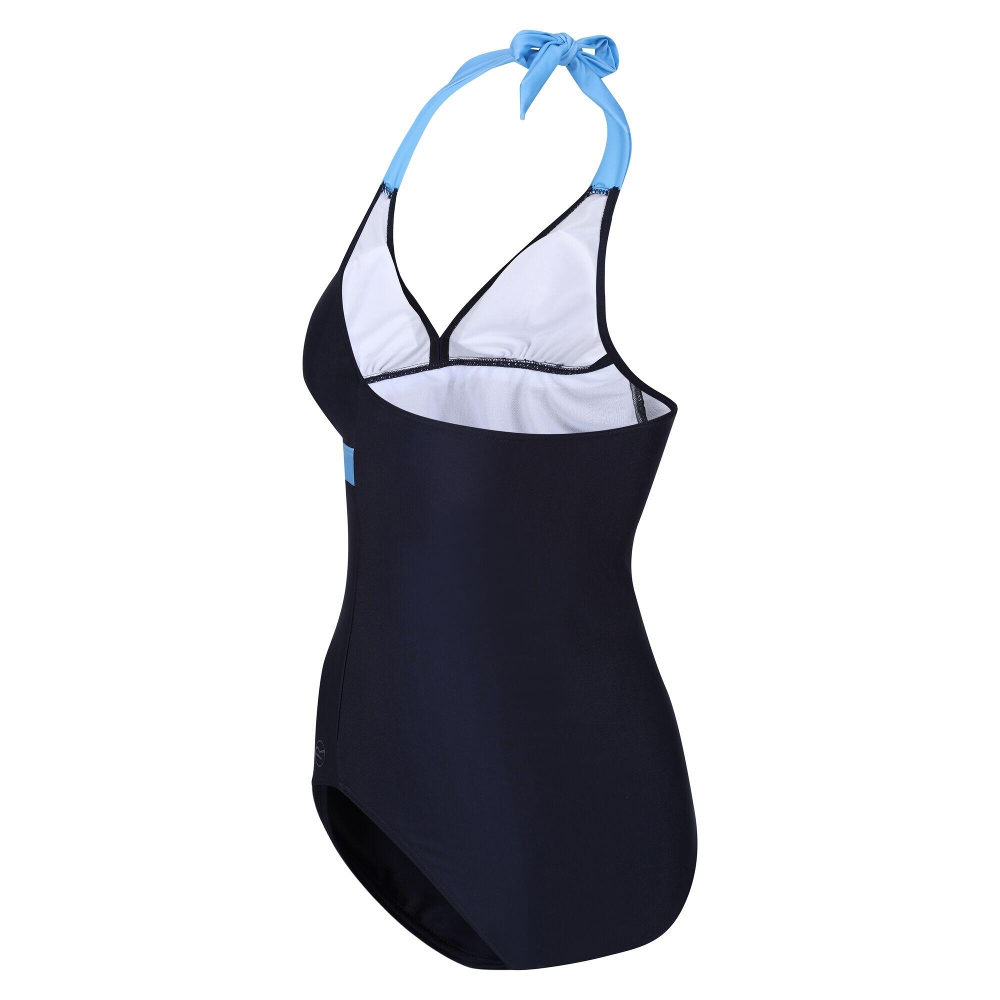 FLAVIA Women's 1-piece swimsuit (Navy blue / Light blue)