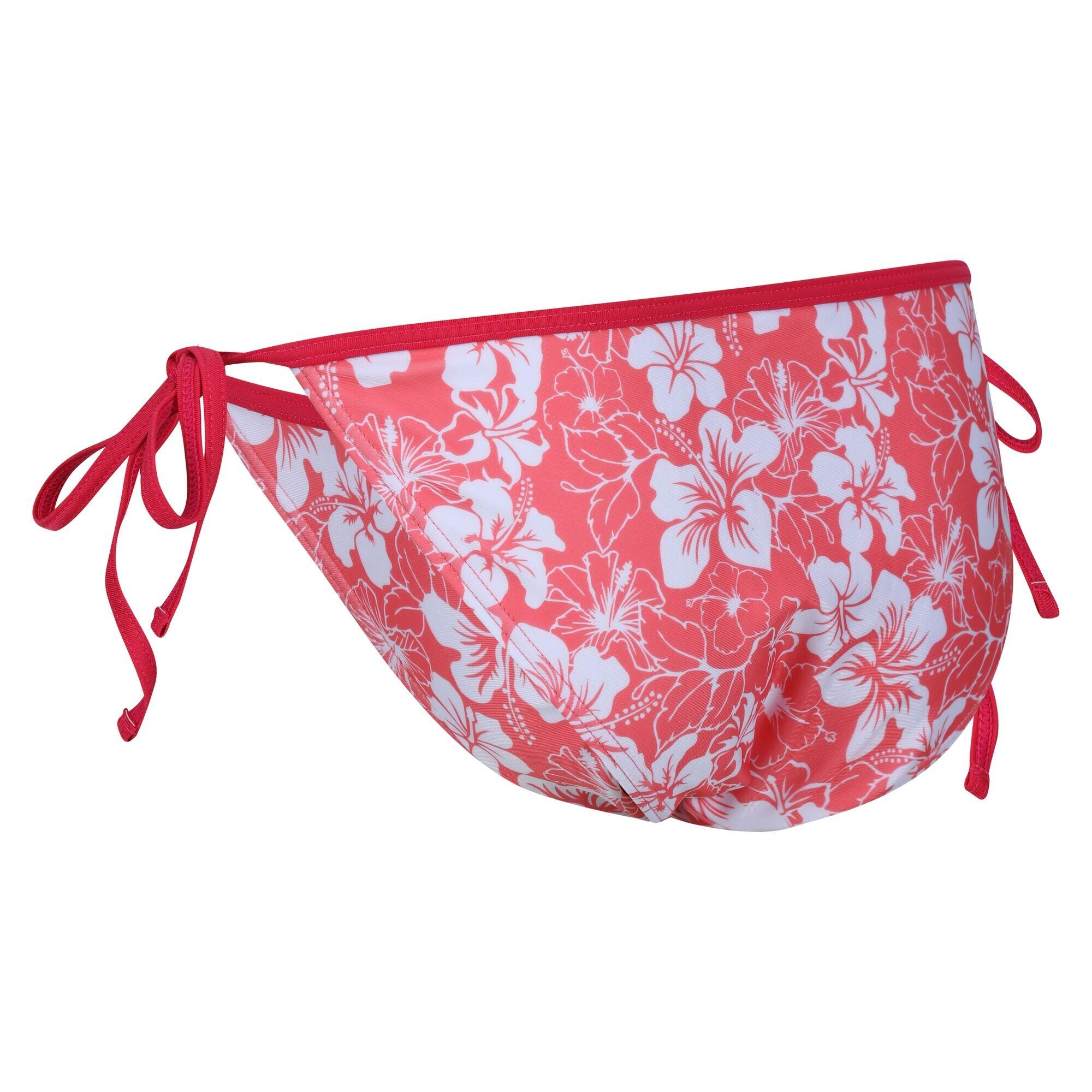 Womens/Ladies Aceana Hibiscus Bikini Bottoms (Peach Bloom) 4/5