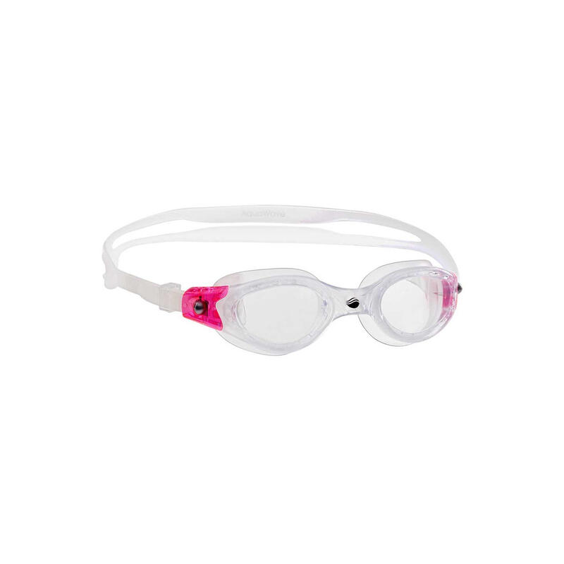 Visio zwembril voor volwassenen (Transparant/Roze)
