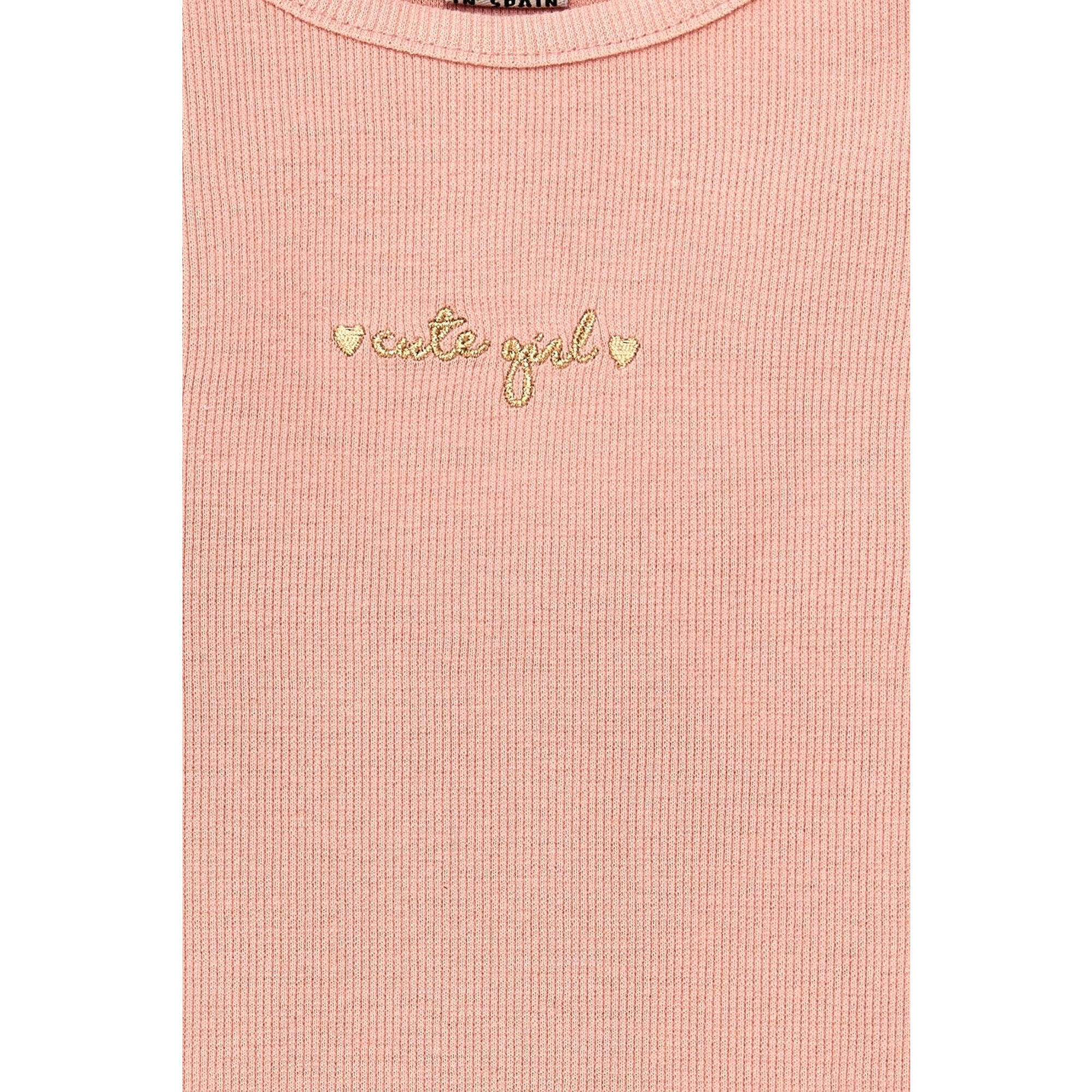 Charanga Camiseta de ni a rosa b sica mensaje Decathlon