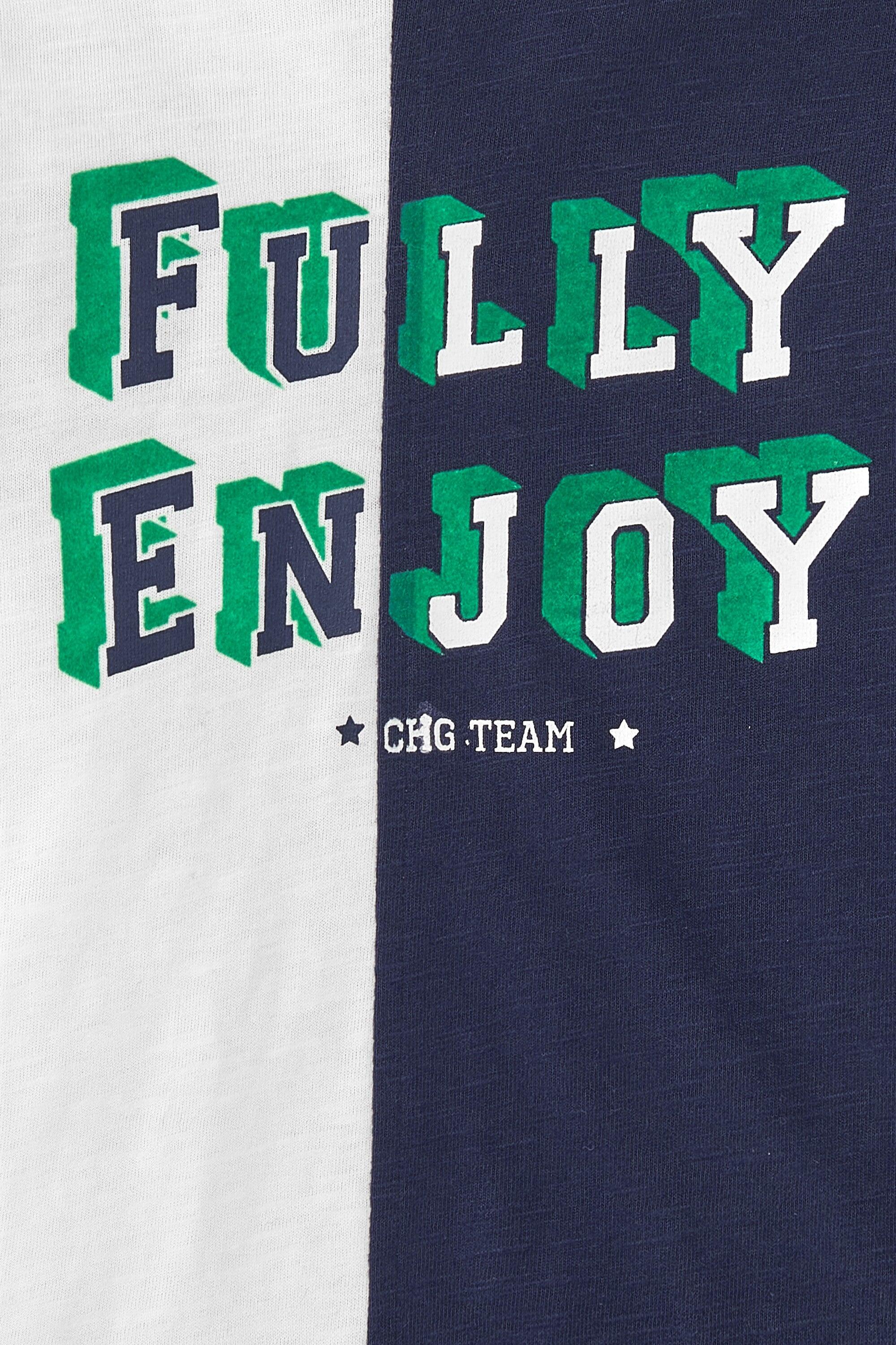 Camiseta de manga comprida multicolorida para 4/4