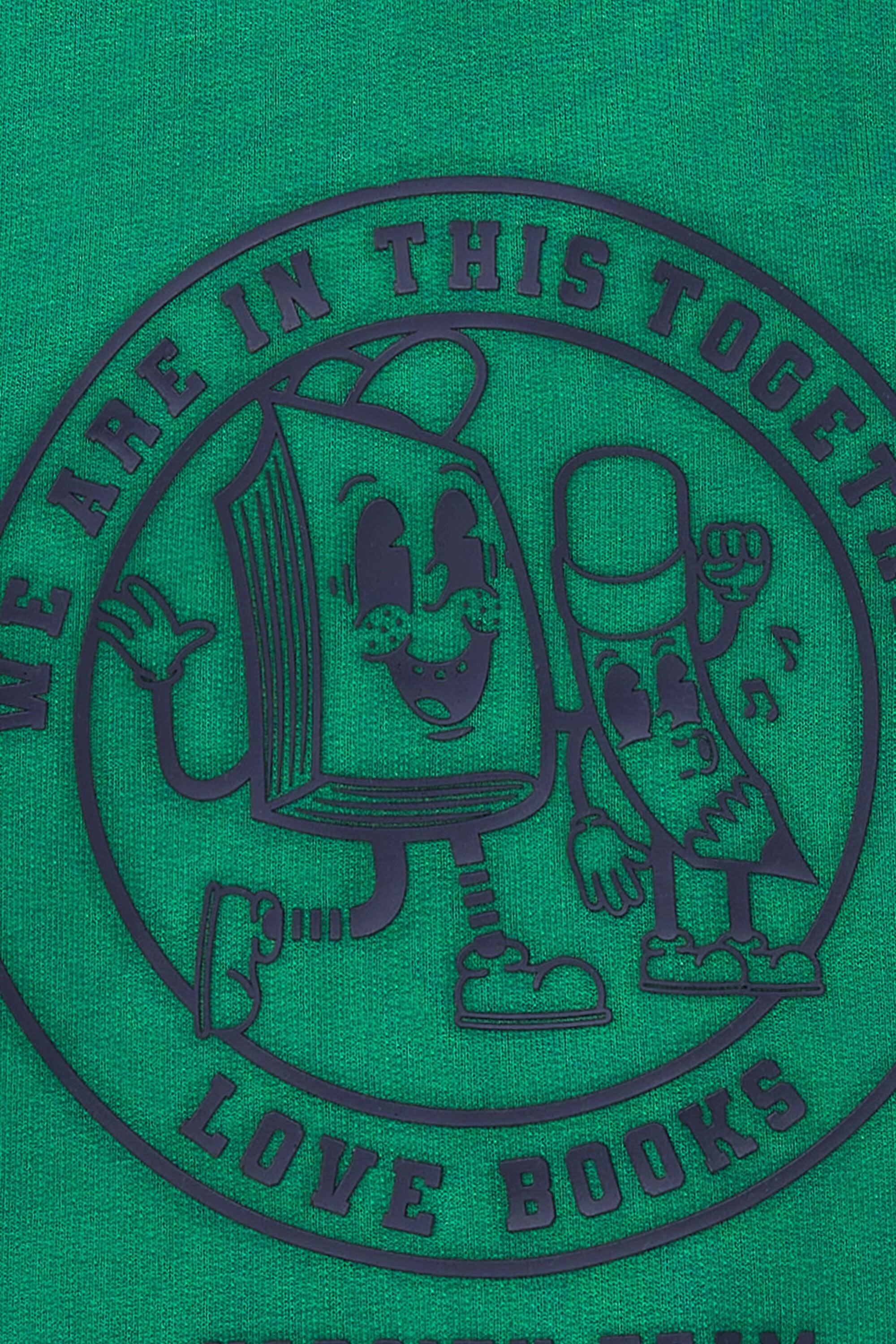 Sudadera cerrada de niño verde 5/5