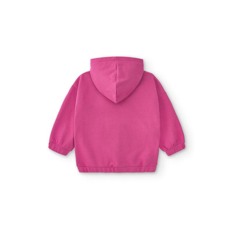 Sudadera cremallera Niña Charanga fucsia CHG