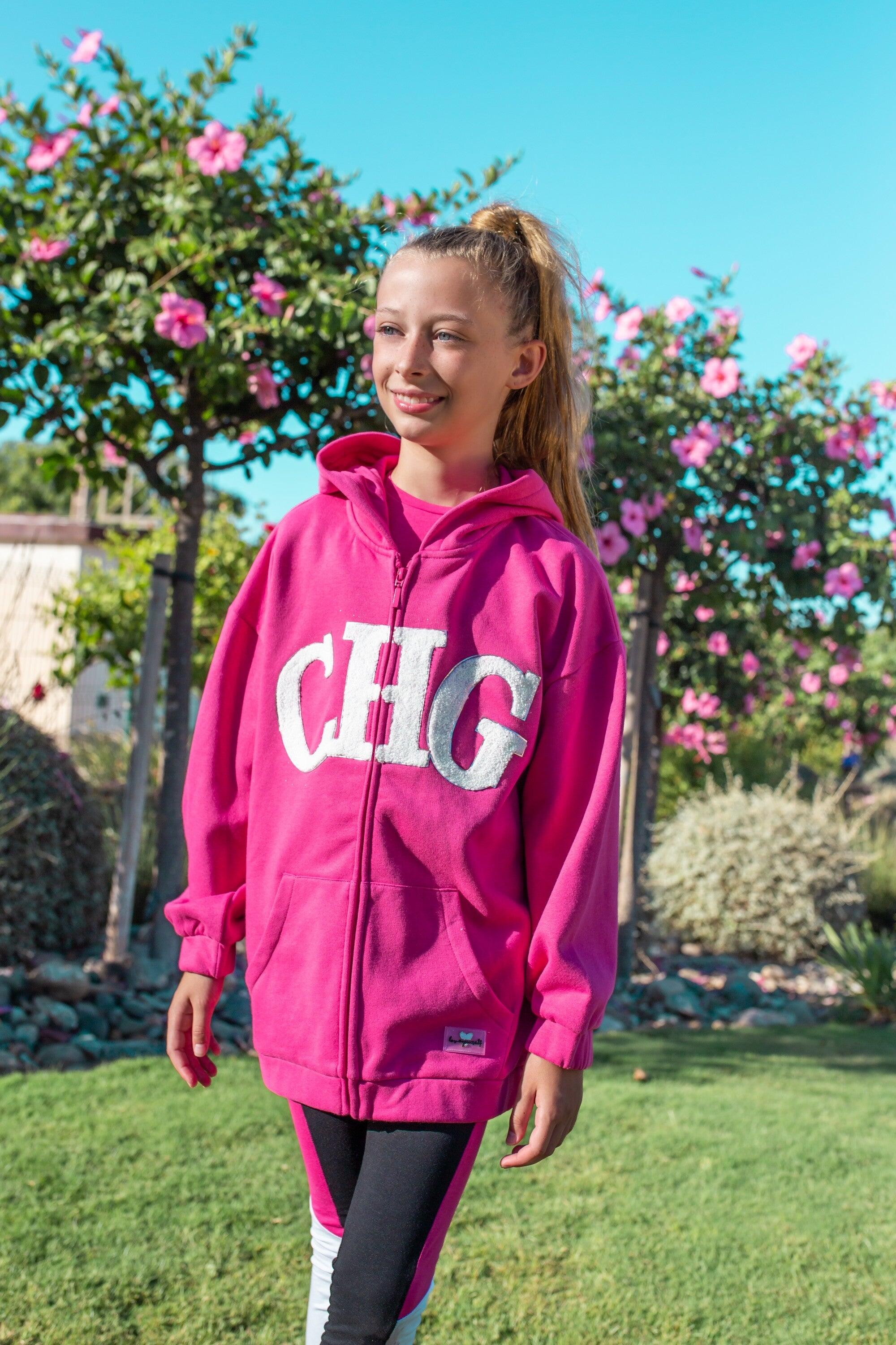 Moletom aberto fúcsia feminino CHG | Com 5/5