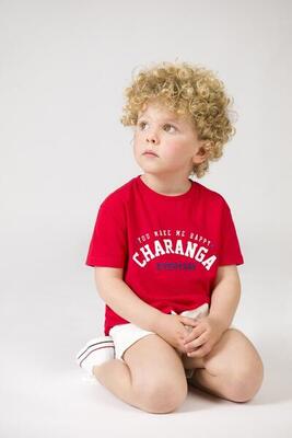 Camiseta de bebé niño rojo