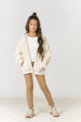 Legging de niña color camel