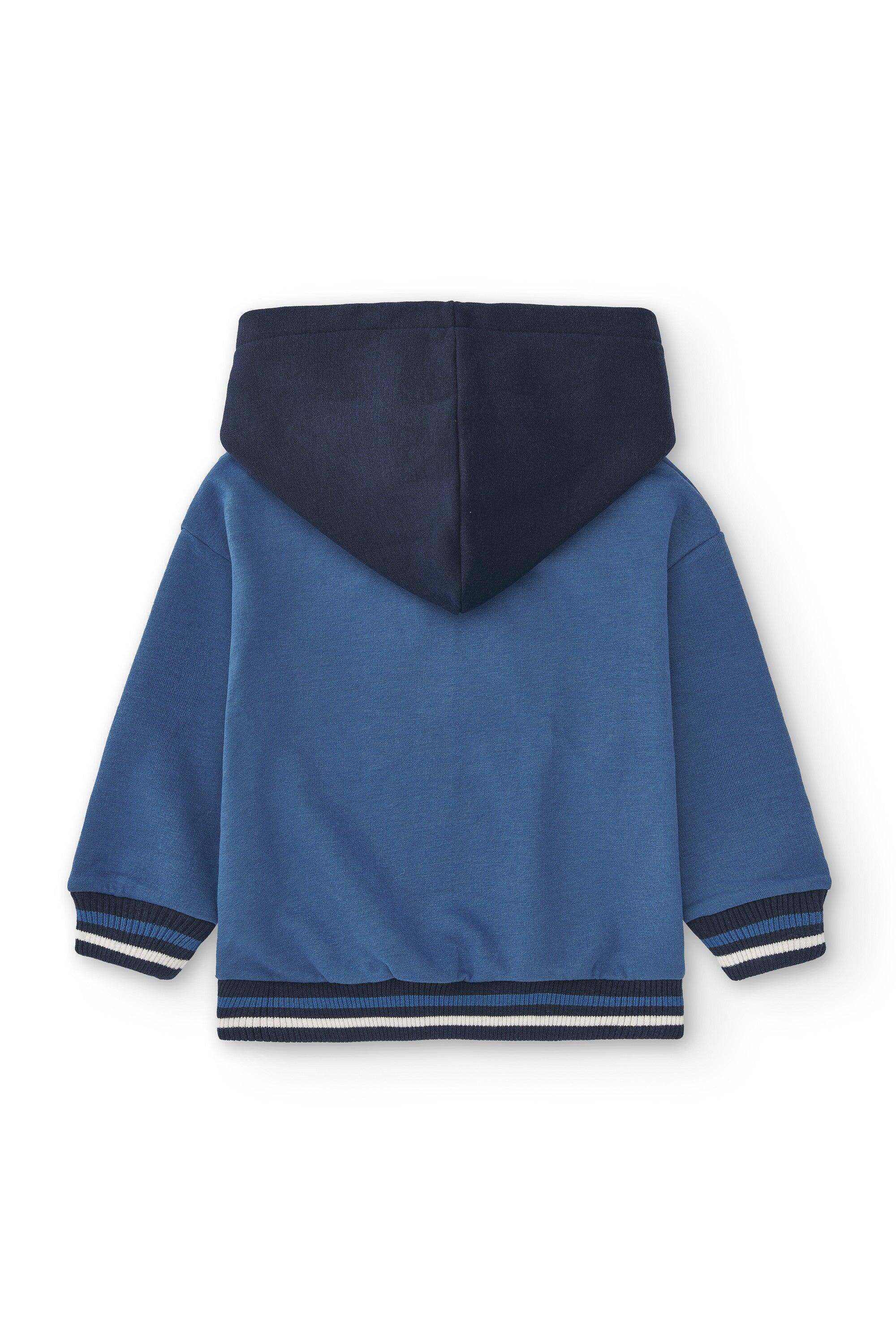 Sudadera cerrada de niño azul CHG 3/4