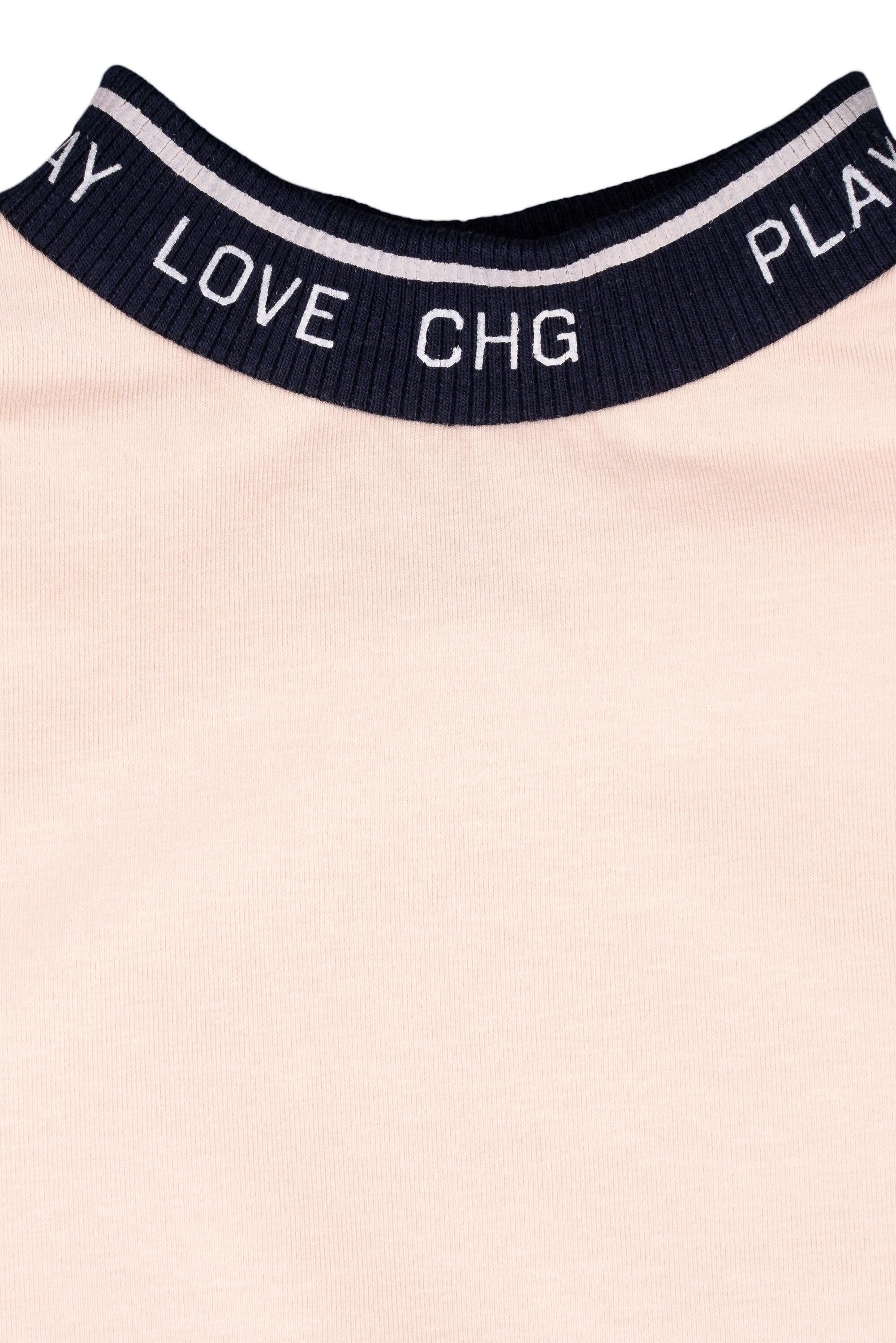 Camiseta de niña color rosa cierre cordón 3/5