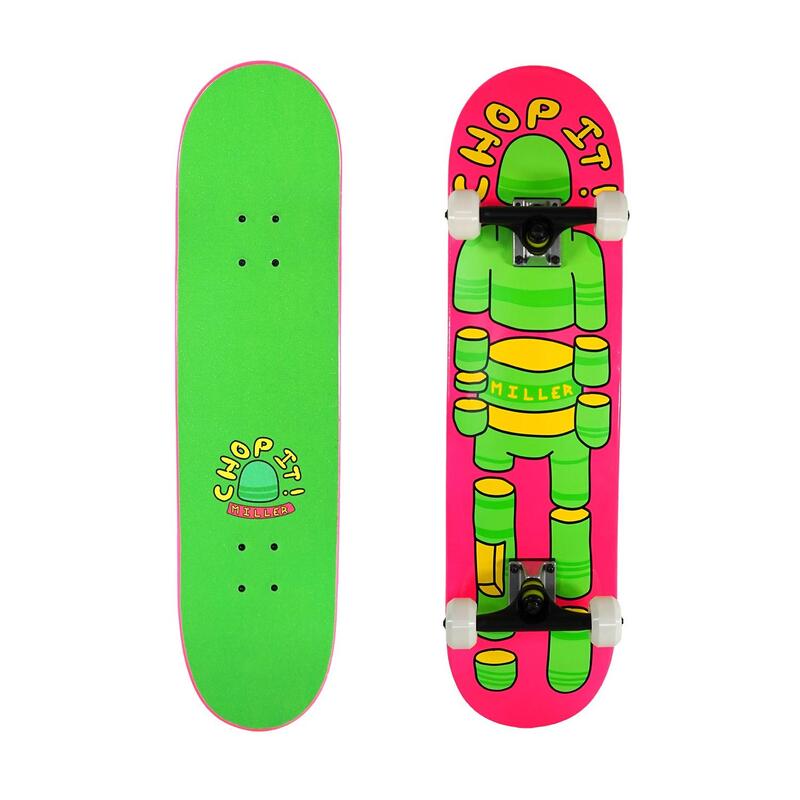 Skateboard completo MILLER CHOP IT Arce 31,75"x8" ABEC7 ruedas CREEK SHR