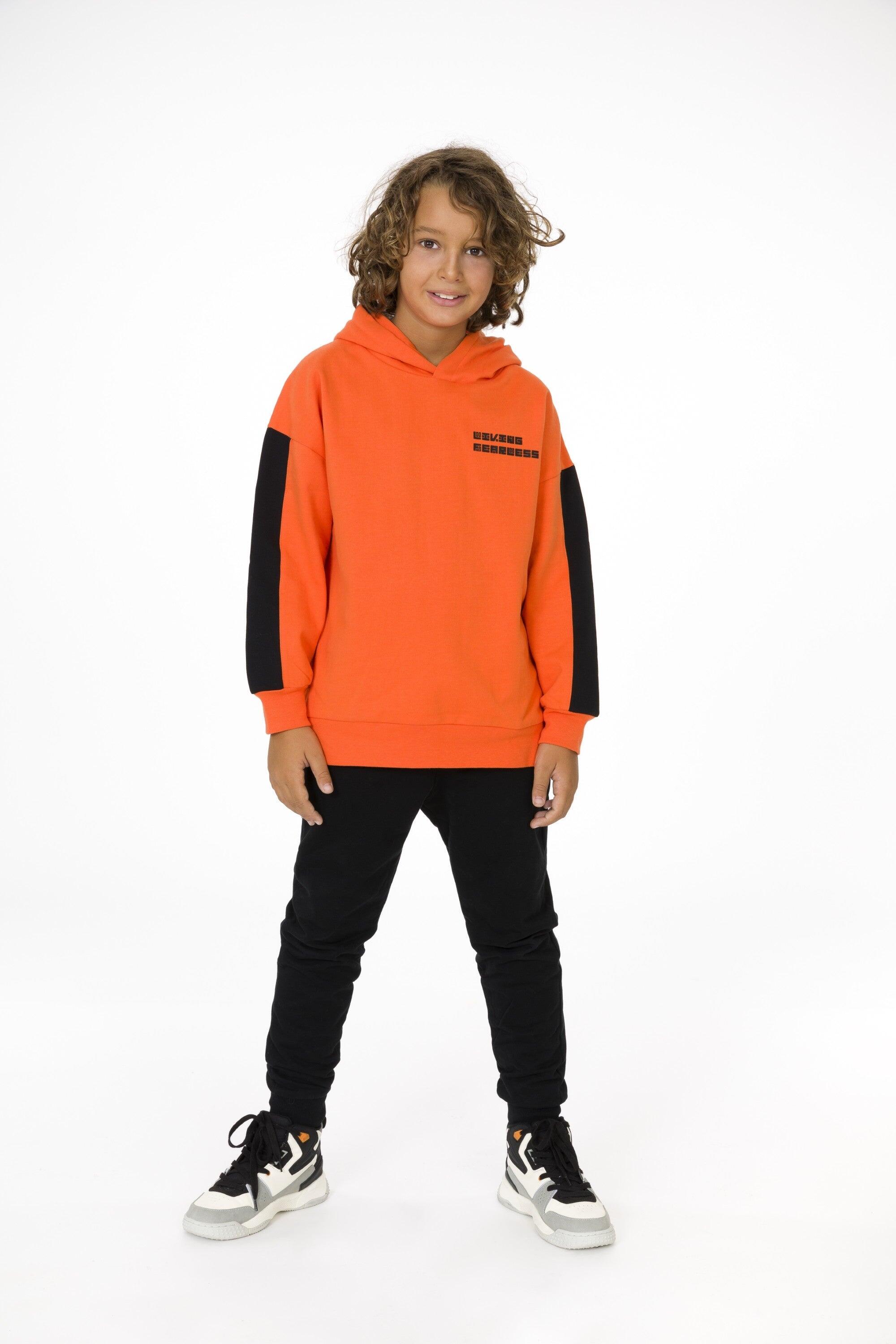 Sudadera cerrada de niño naranja Tokyo 4/5