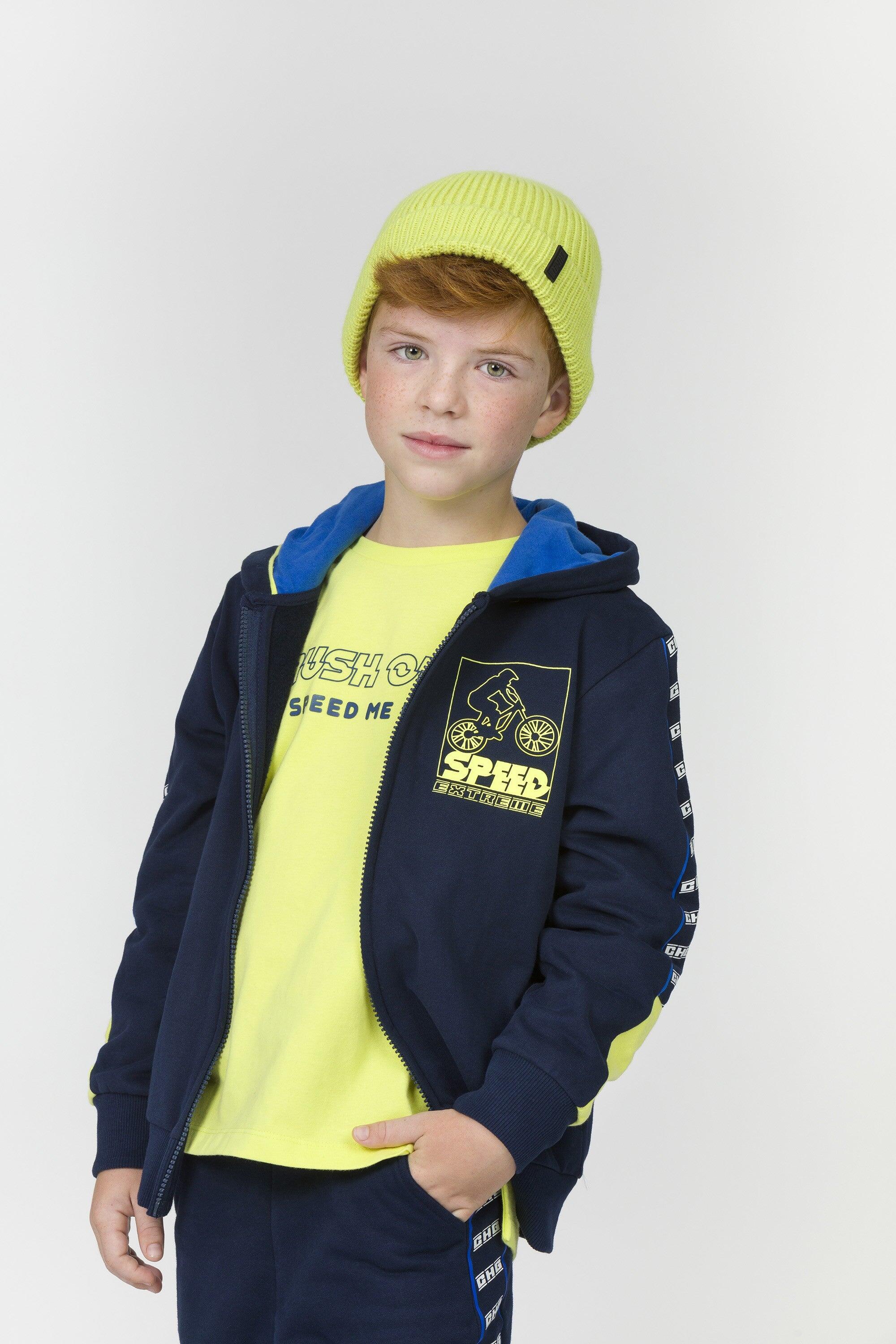 Sudadera de niño en azul marino speed 4/5