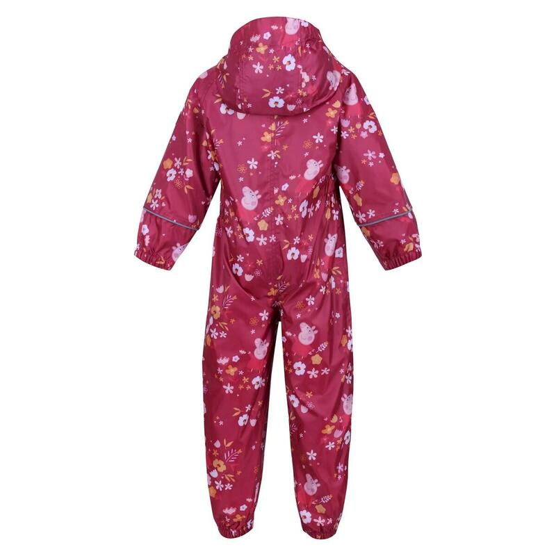 Kinder/Kinder Pobble Peppa Pig Puddle Suit (Bessenroze/herfst)