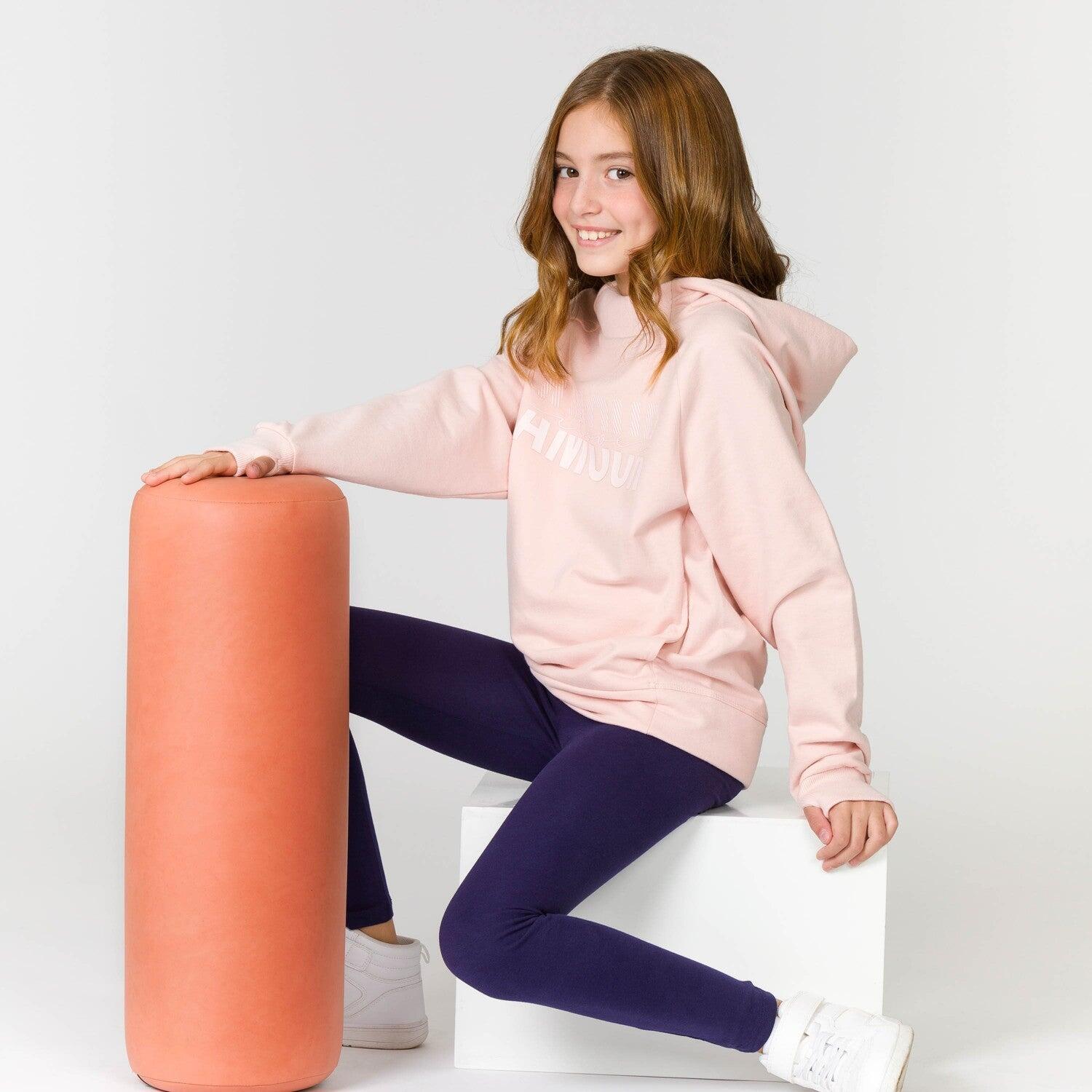 Sudadera de niña color rosa 1/5