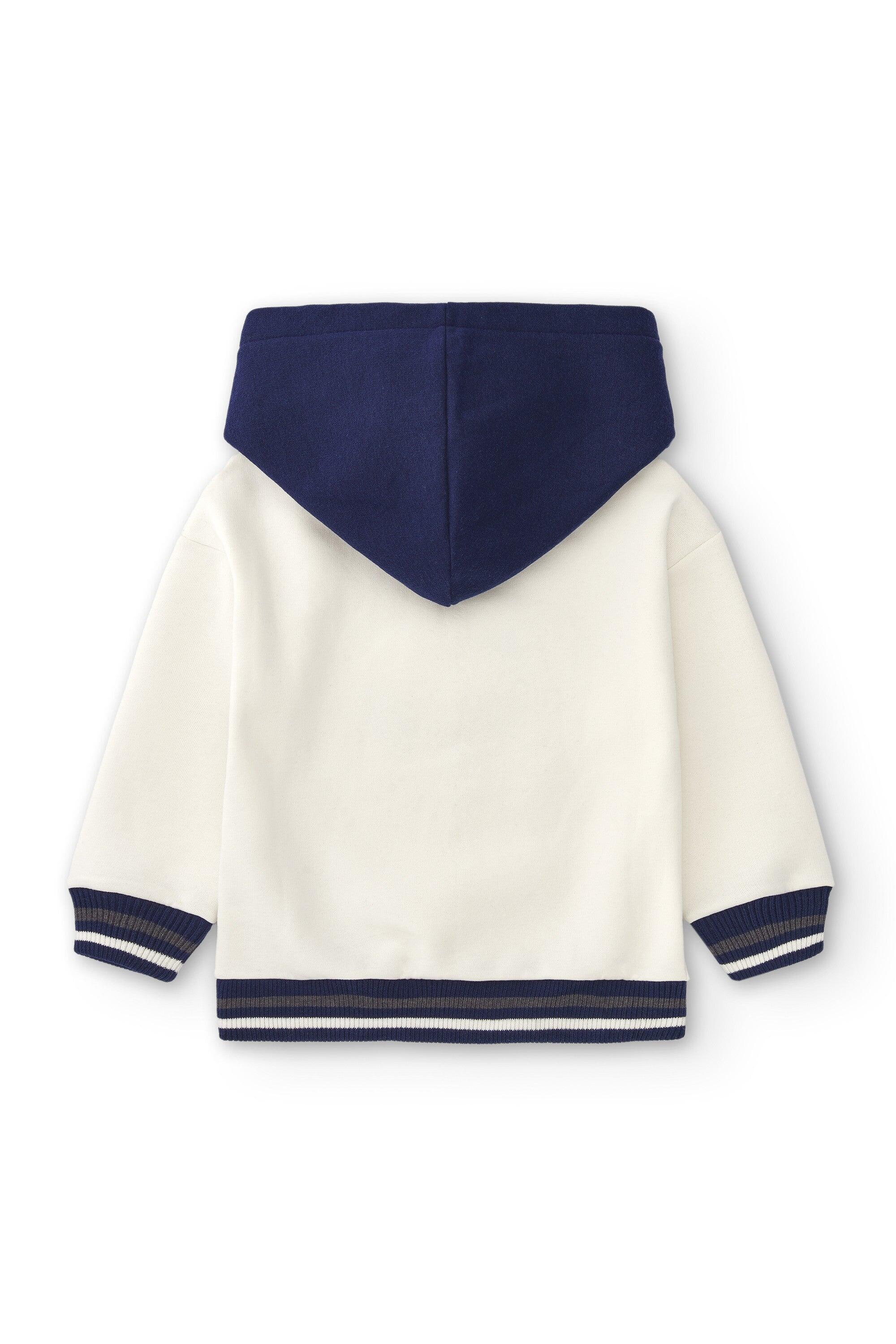 Moletom infantil CHG off-white com 3/4