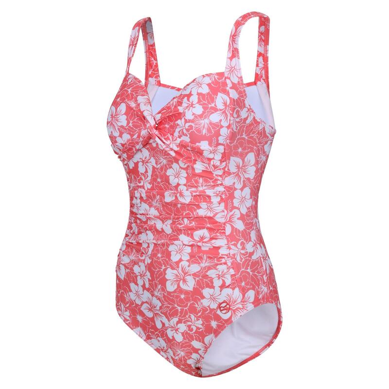 Dames Sakari Hibiscus Zwempak met buikcontrole (Perzikbloesem)