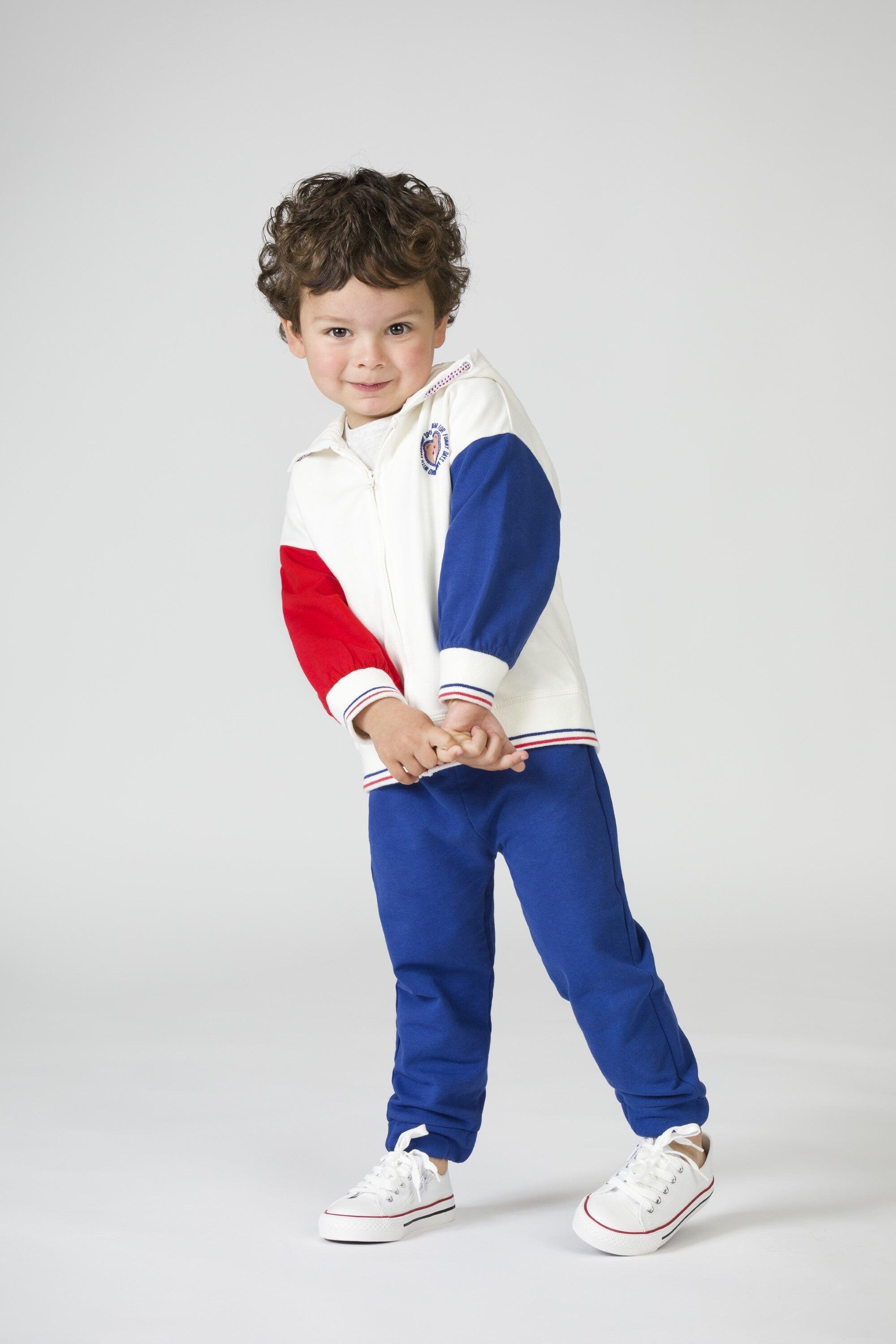 Calça de moletom azul para bebê 4/5
