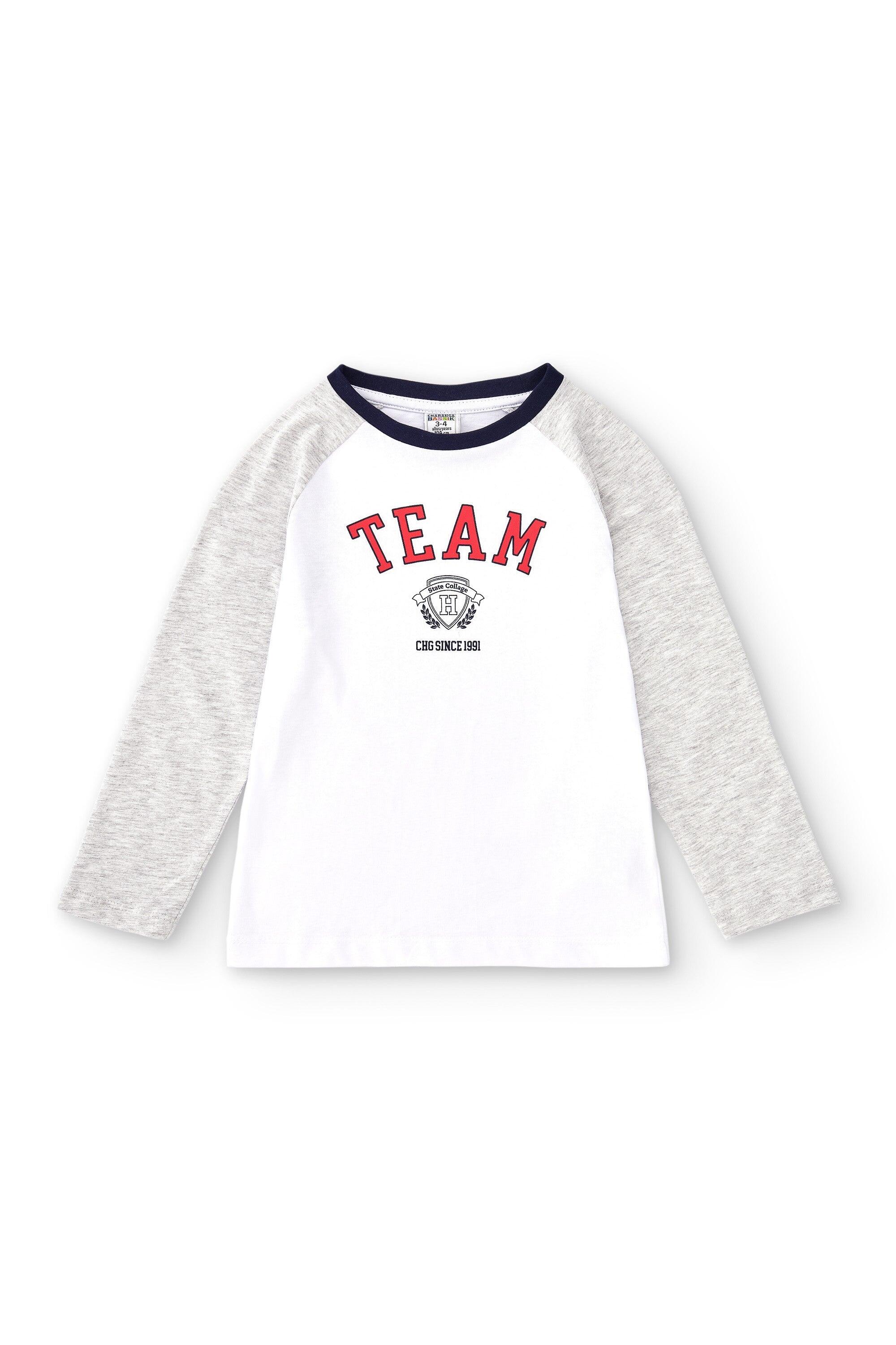 Camiseta de manga comprida multicolorida para 2/5