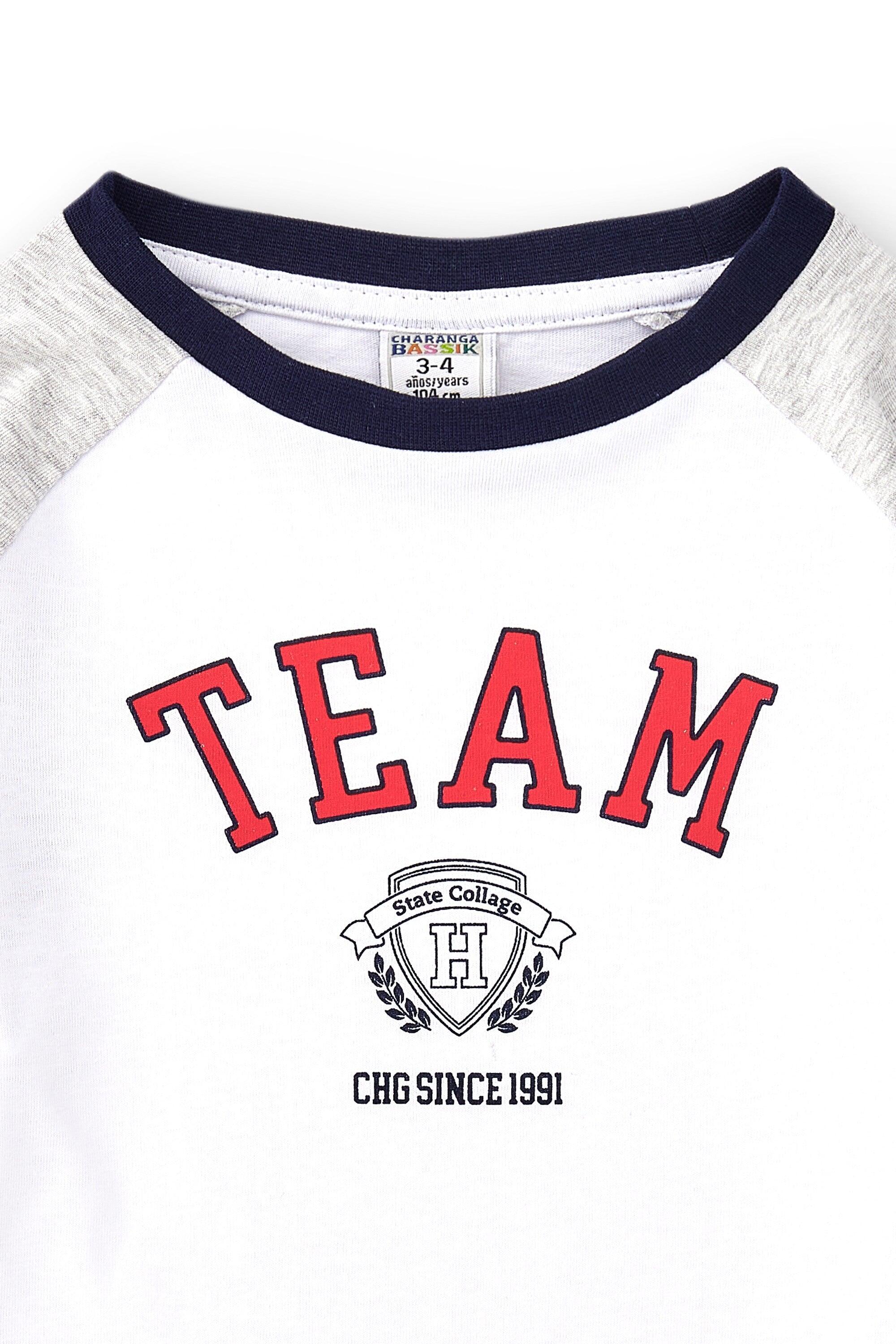 Camiseta de manga comprida multicolorida para 5/5