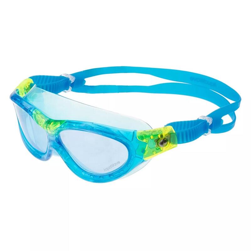 Lunettes de natation FLEXA Enfant (Vert clair / Bleu / Bleu transparent)