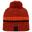 Gorro Beanie Thinker II de Rayas de Punto para Hombre Té Rooibos, Naranja