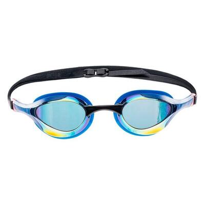 Racer zwembril voor volwassenen (blauw/zwart)