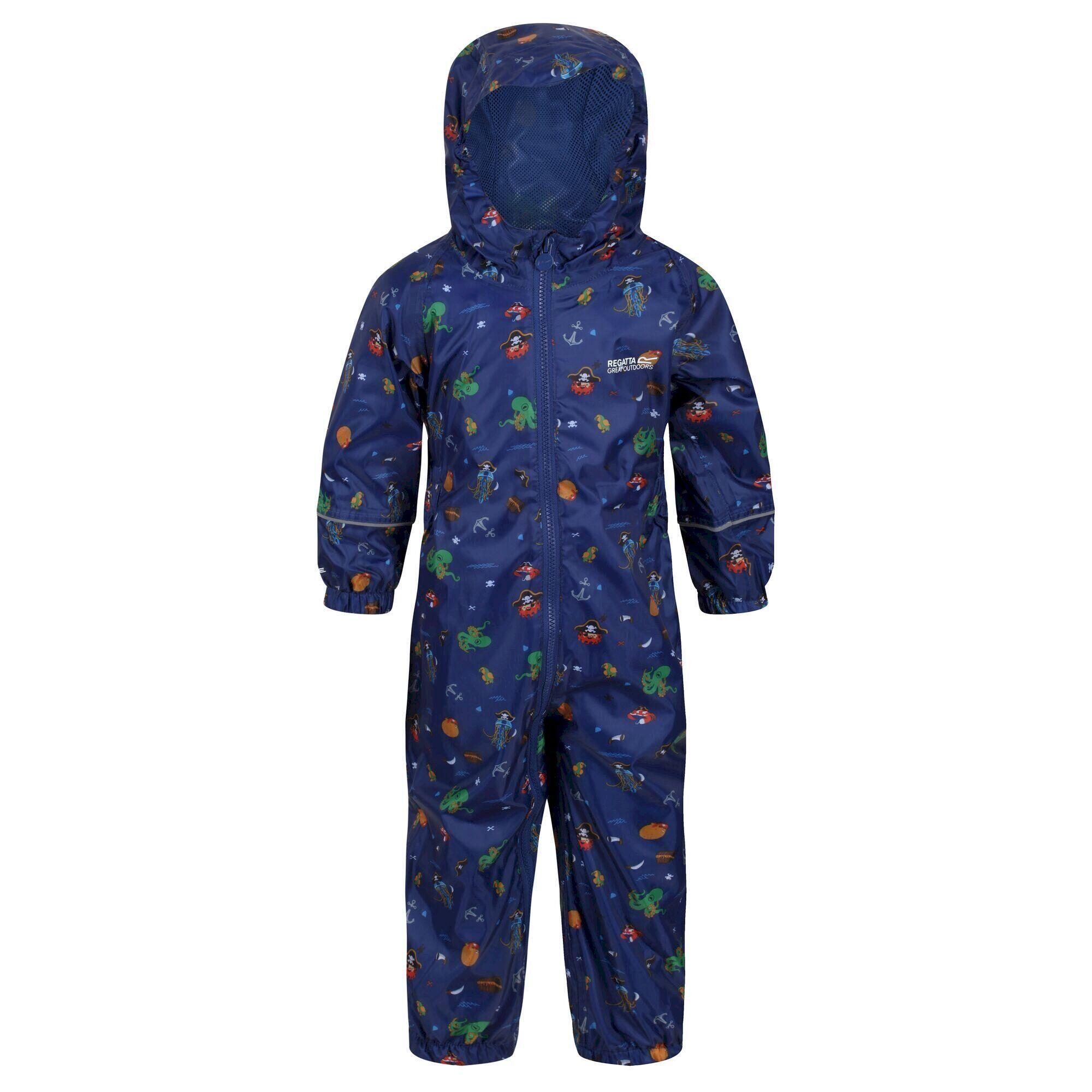 Tuta da pioggia POBBLE per bambini (blu reale)